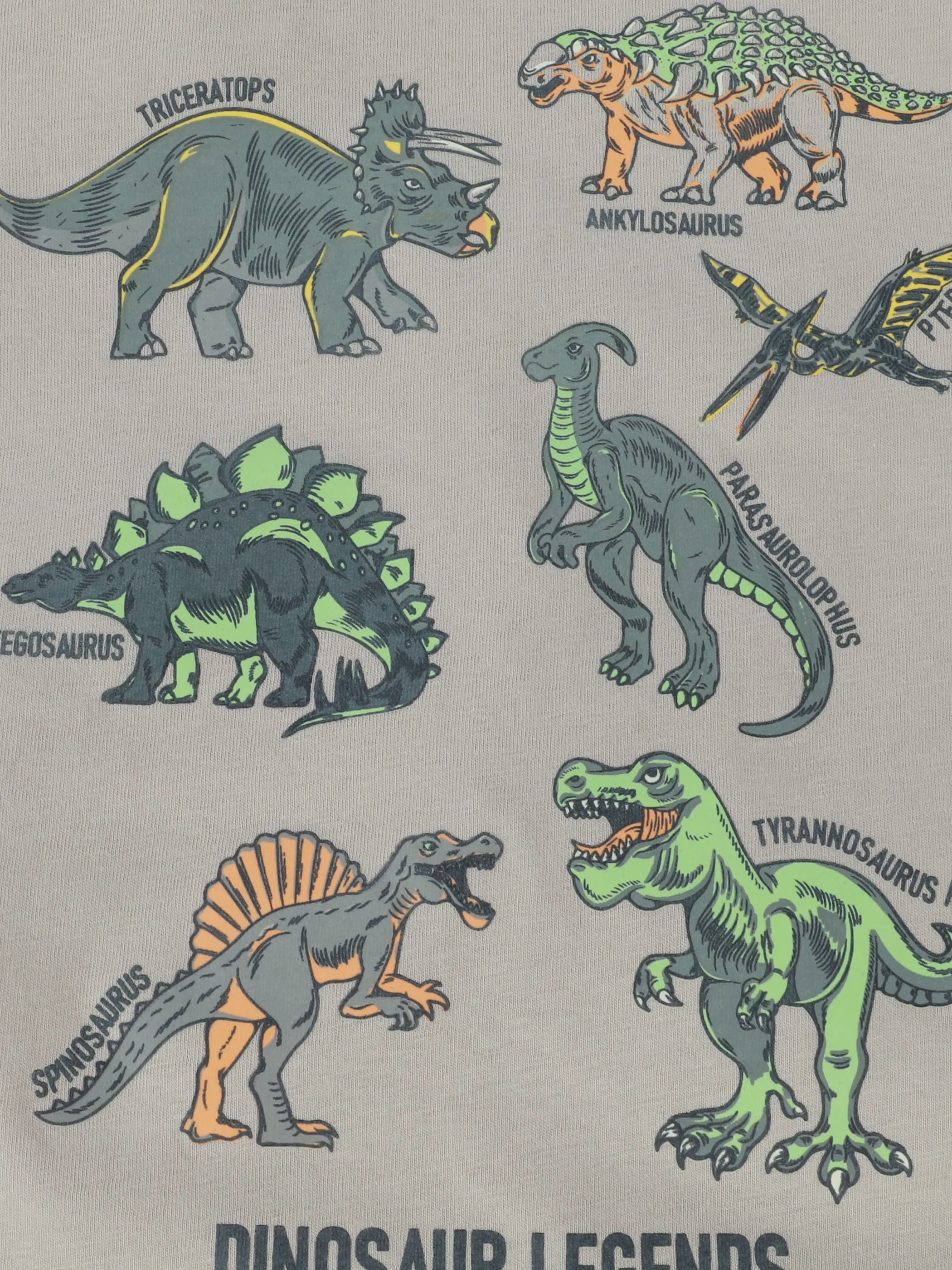 Bubble Gum KJ T-Shirt mit Glow in the Dark Dinofrontprint Beige 905583 BEIGE 3