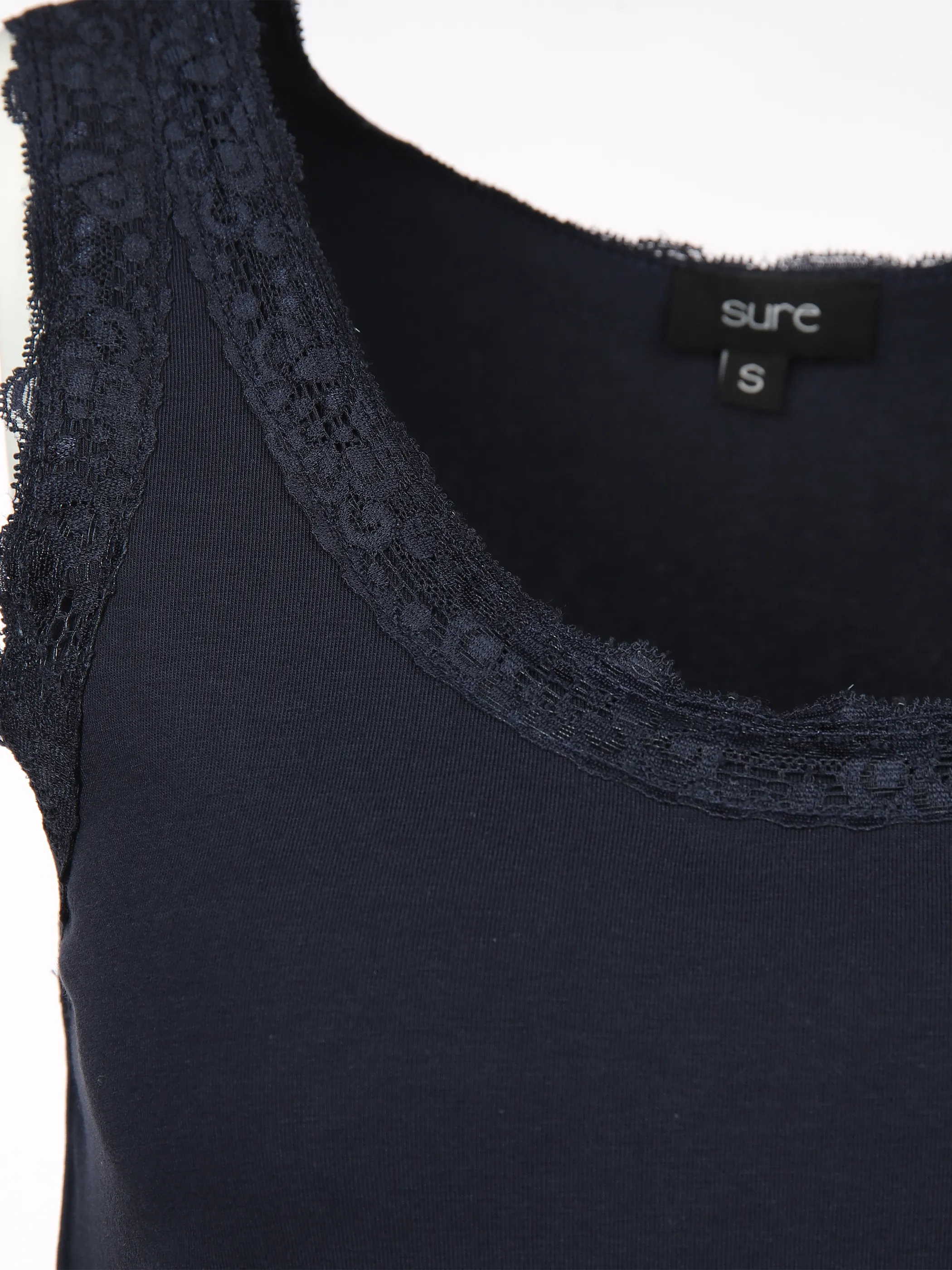 Sure Da-Top m. Spitzendetail Marine 893034 MARINE 3 Sure Da-Top m. Spitzendetail Marine 893034 MARINE 3