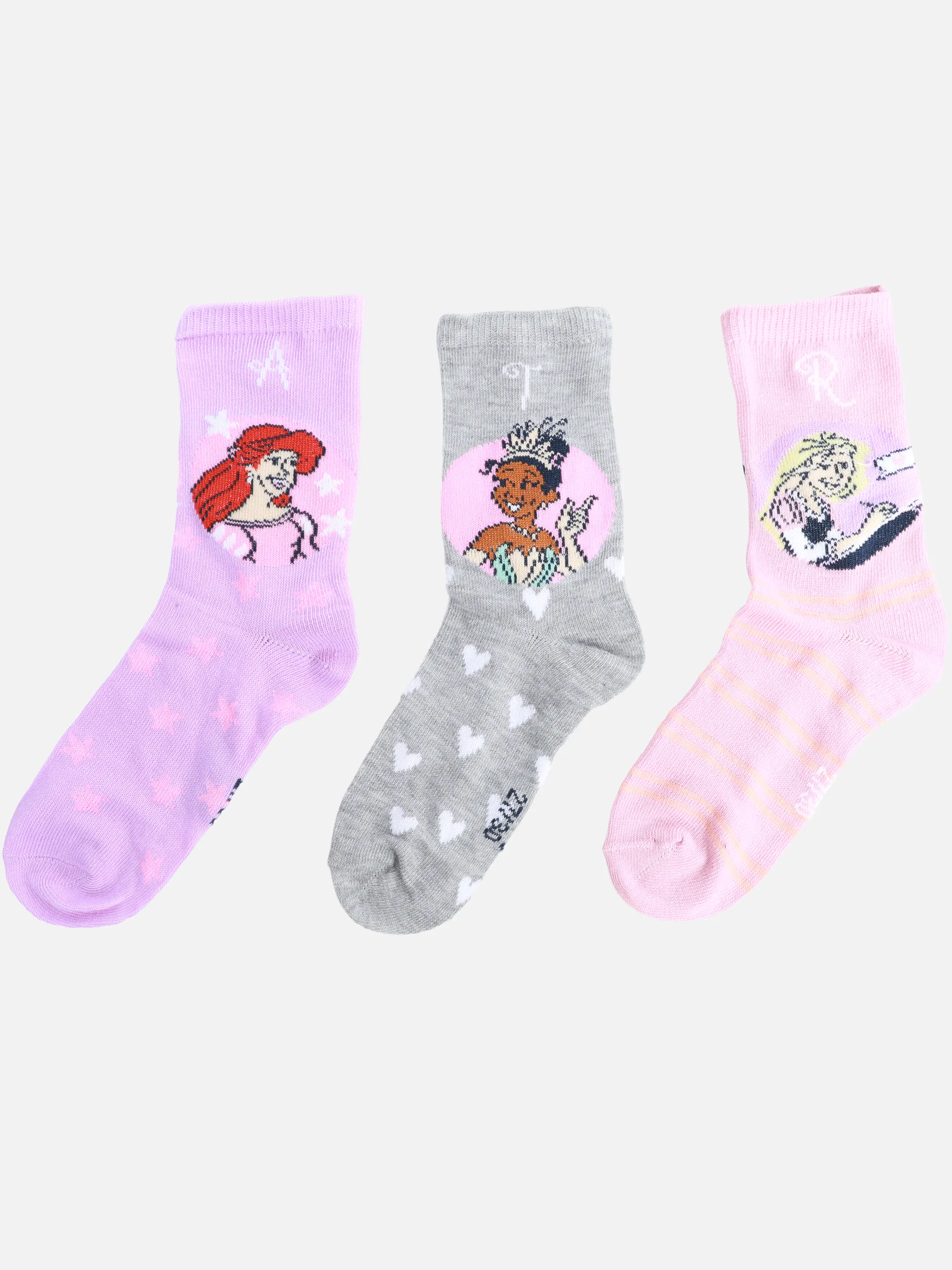 Lizenz P94015001 Disney Girls Socks 3er Princess Rosa 926271 0003 1