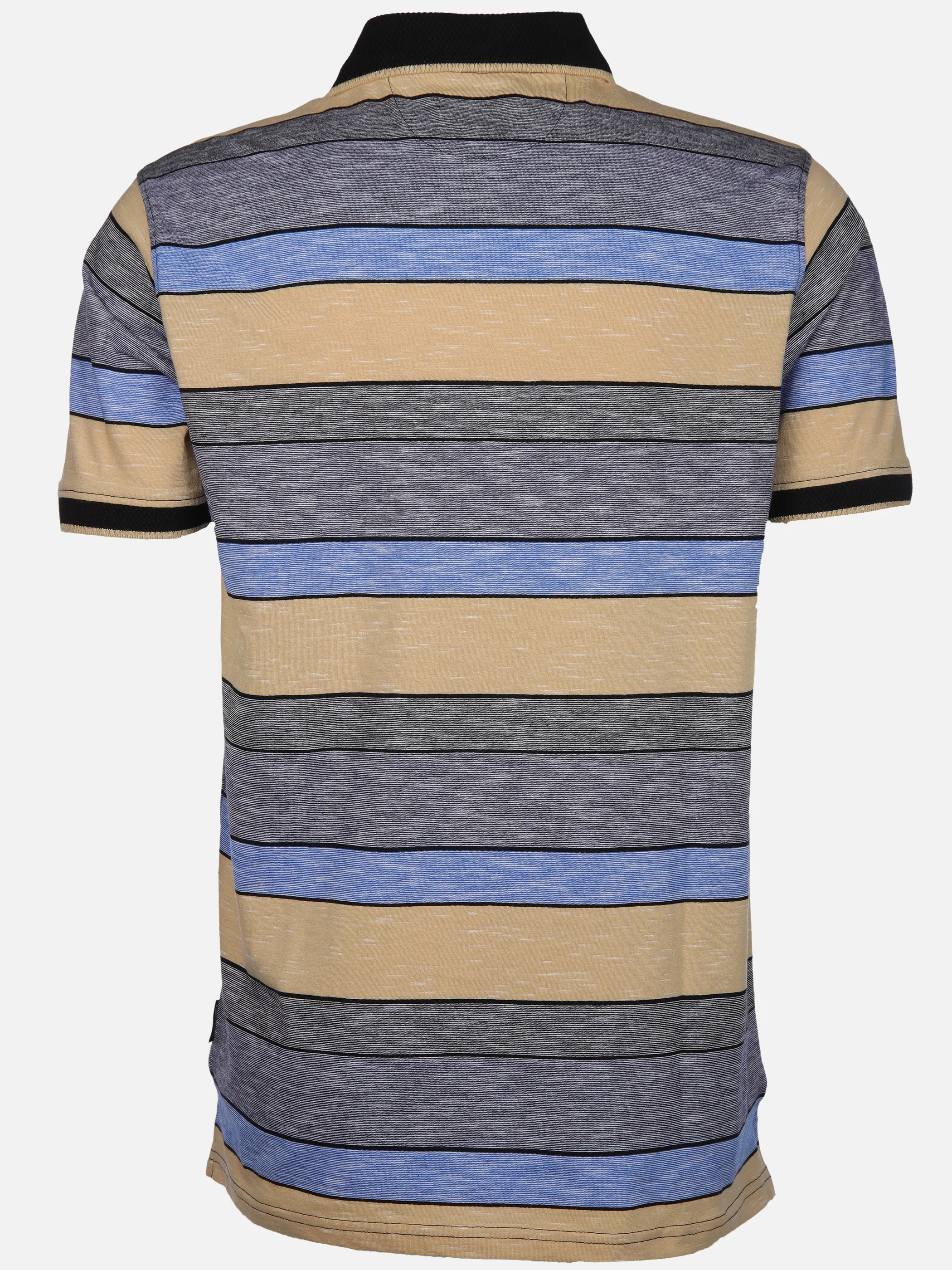 Jim Spencer He. Poloshirt 1/2 Arm Ringel Space Beige 910837 BEIGE 2