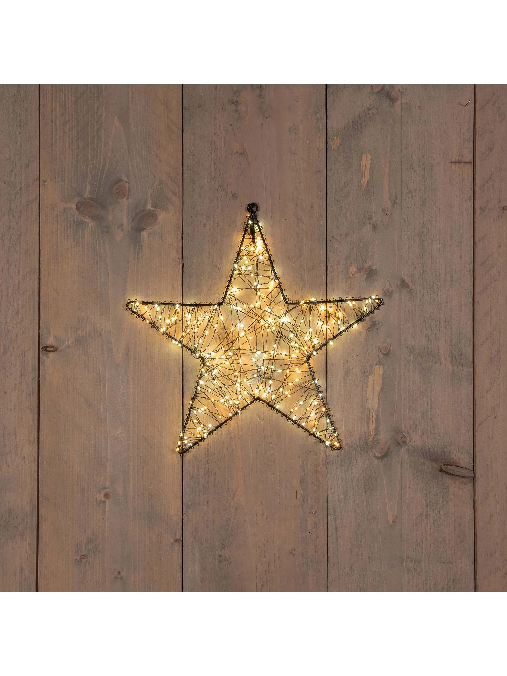 Deko Artikel LED Stern zum Hängen mit Dimme Schwarz 916757 SCHWARZ 1