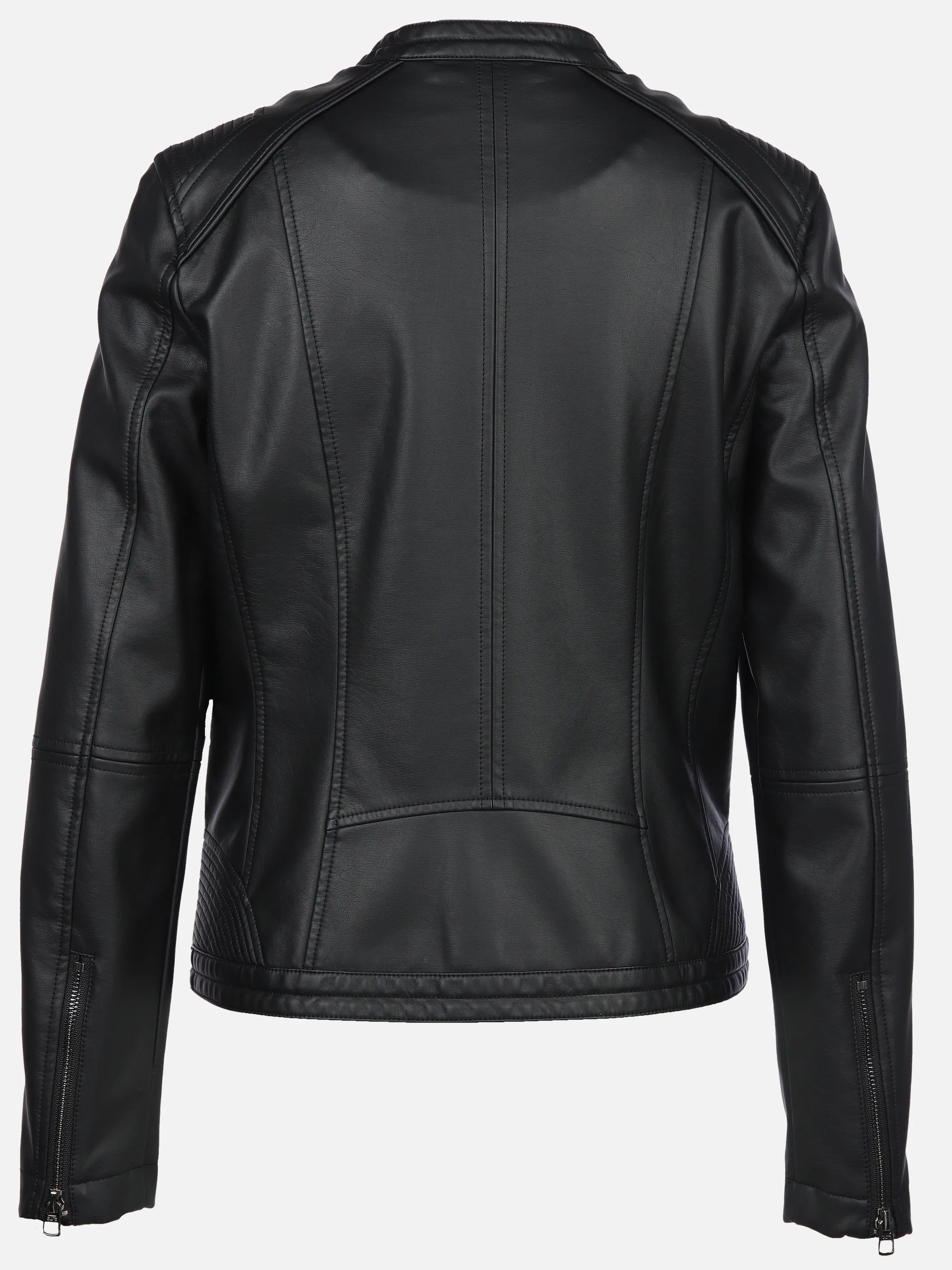 Sure Da-Kunstlederjacke m. Stehkrag Schwarz 904273 SCHWARZ 2