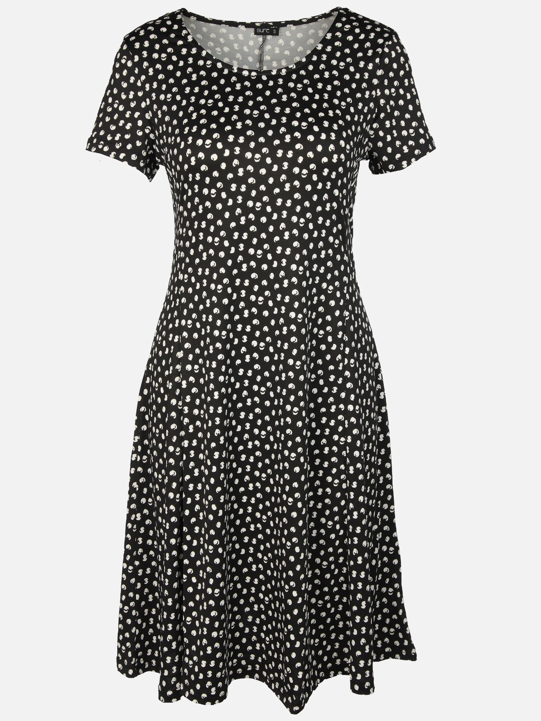 Sure Da-Jersey Kleid 1/2 Arm Schwarz 908111 SW 1