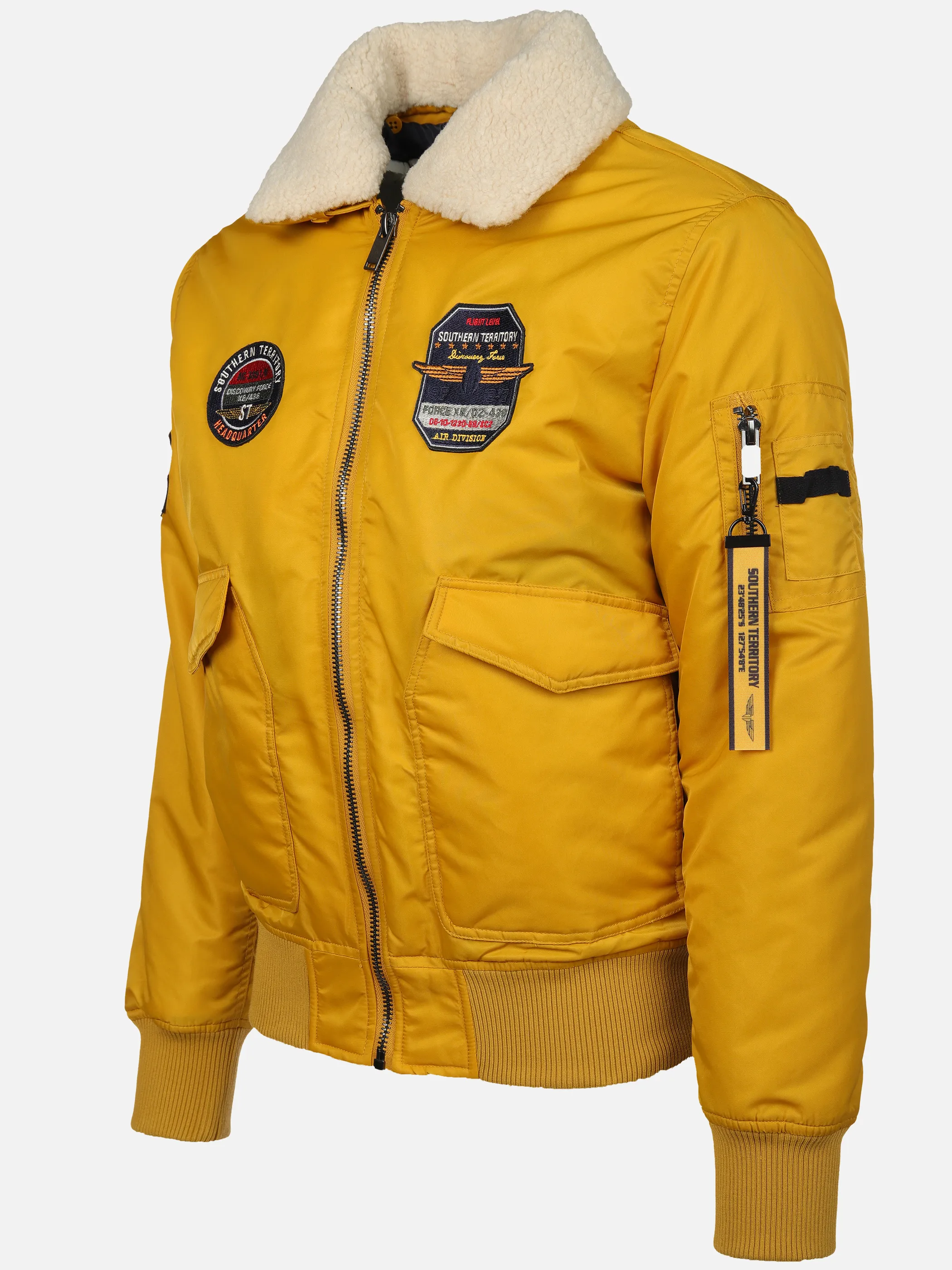 Southern Territory He. Fliegerblouson Sherpa gelb Gelb 916380 1567 3