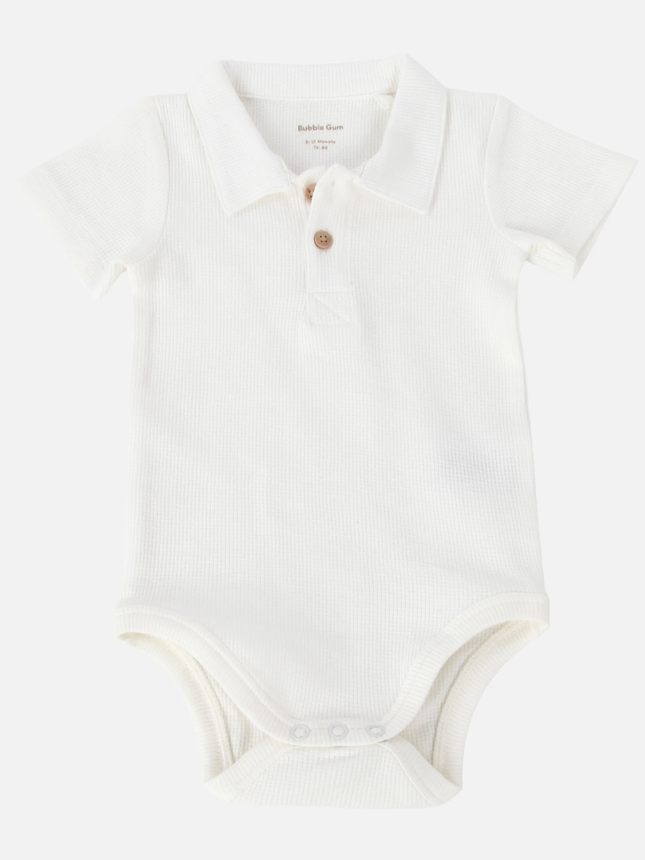 Bubble Gum BB Body mit Polokragen in weiß Weiß 921829 WE 1