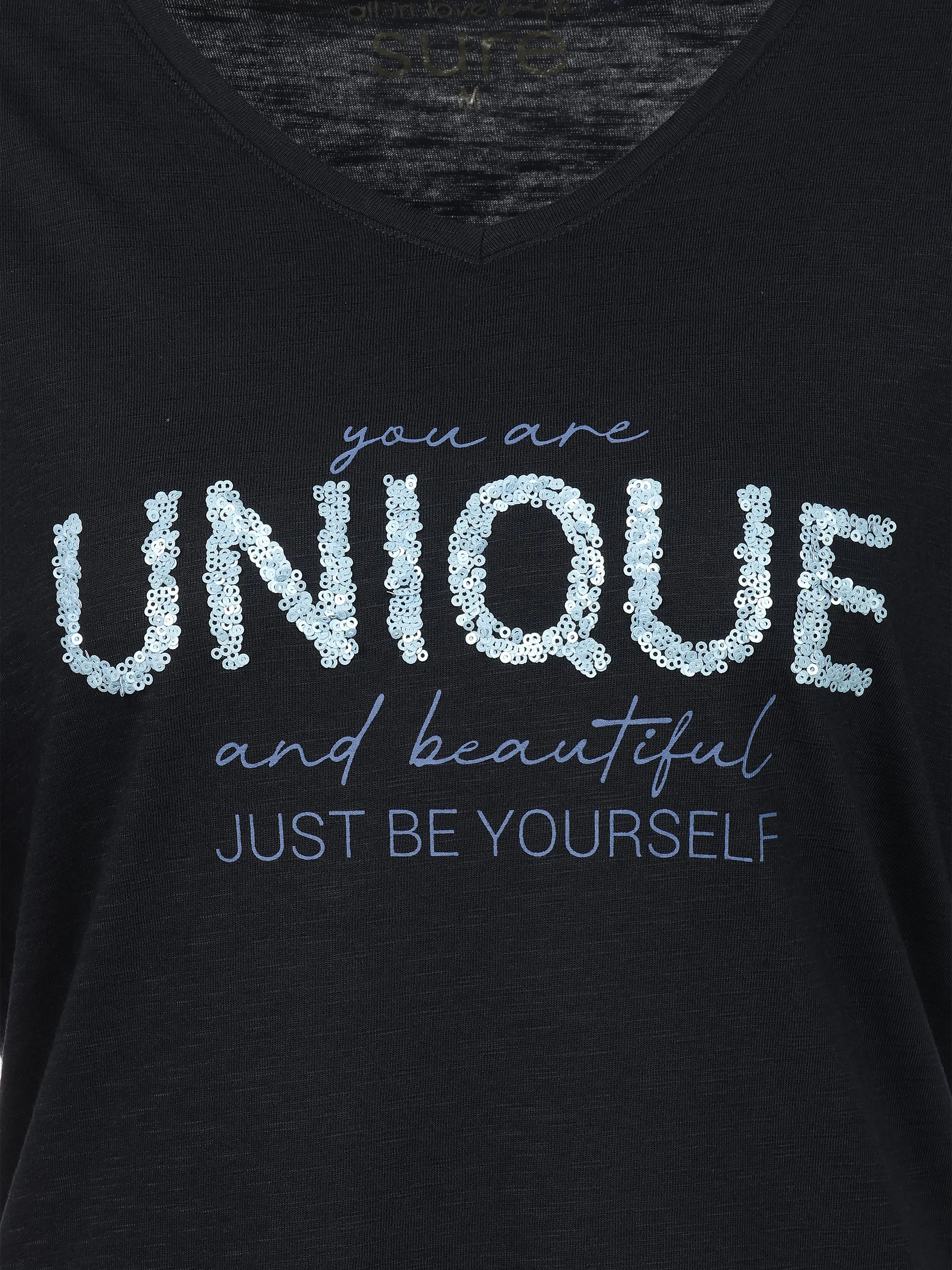 Sure Da-T-Shirt "Unique" Blau 922323 SAPPHIRE 3