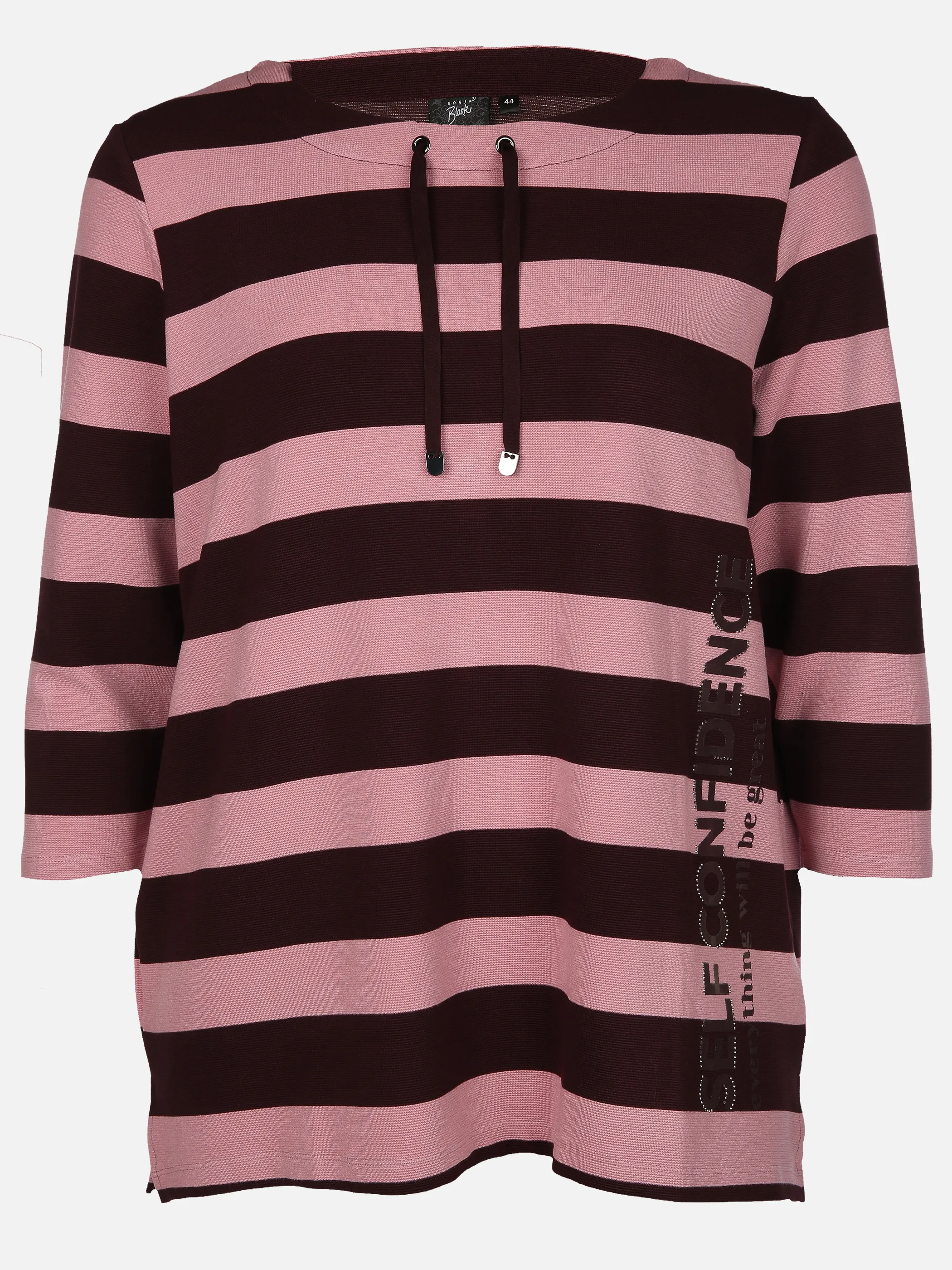 Sonja Blank Da-gr.Gr. Ringel Sweatshirt Lila 915440 LILAS 1