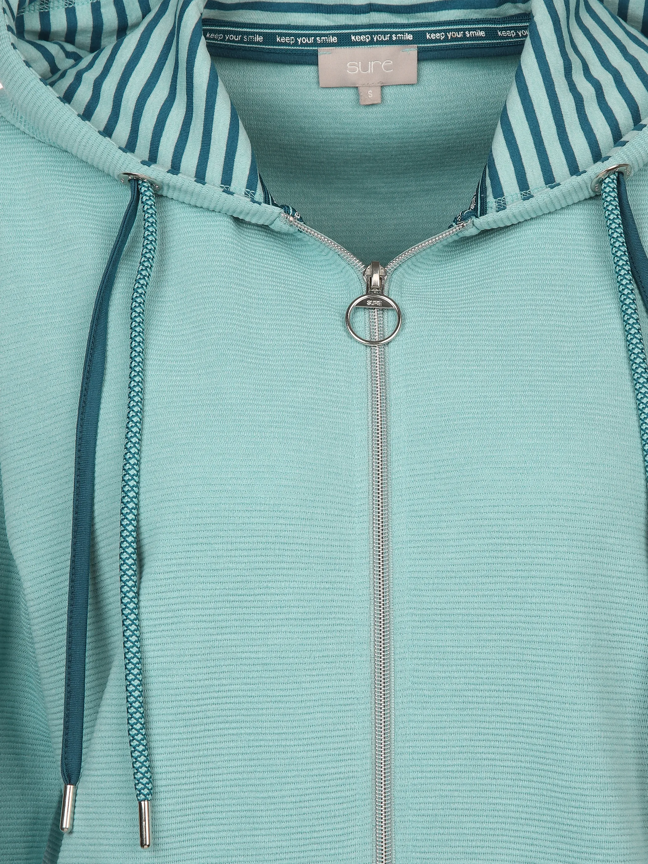 Sure Da-Sweat-Cardigan m. Kapuze Blau 897546 NILE BLUE 3 Sure Da-Sweat-Cardigan m. Kapuze Blau 897546 NILE BLUE 3