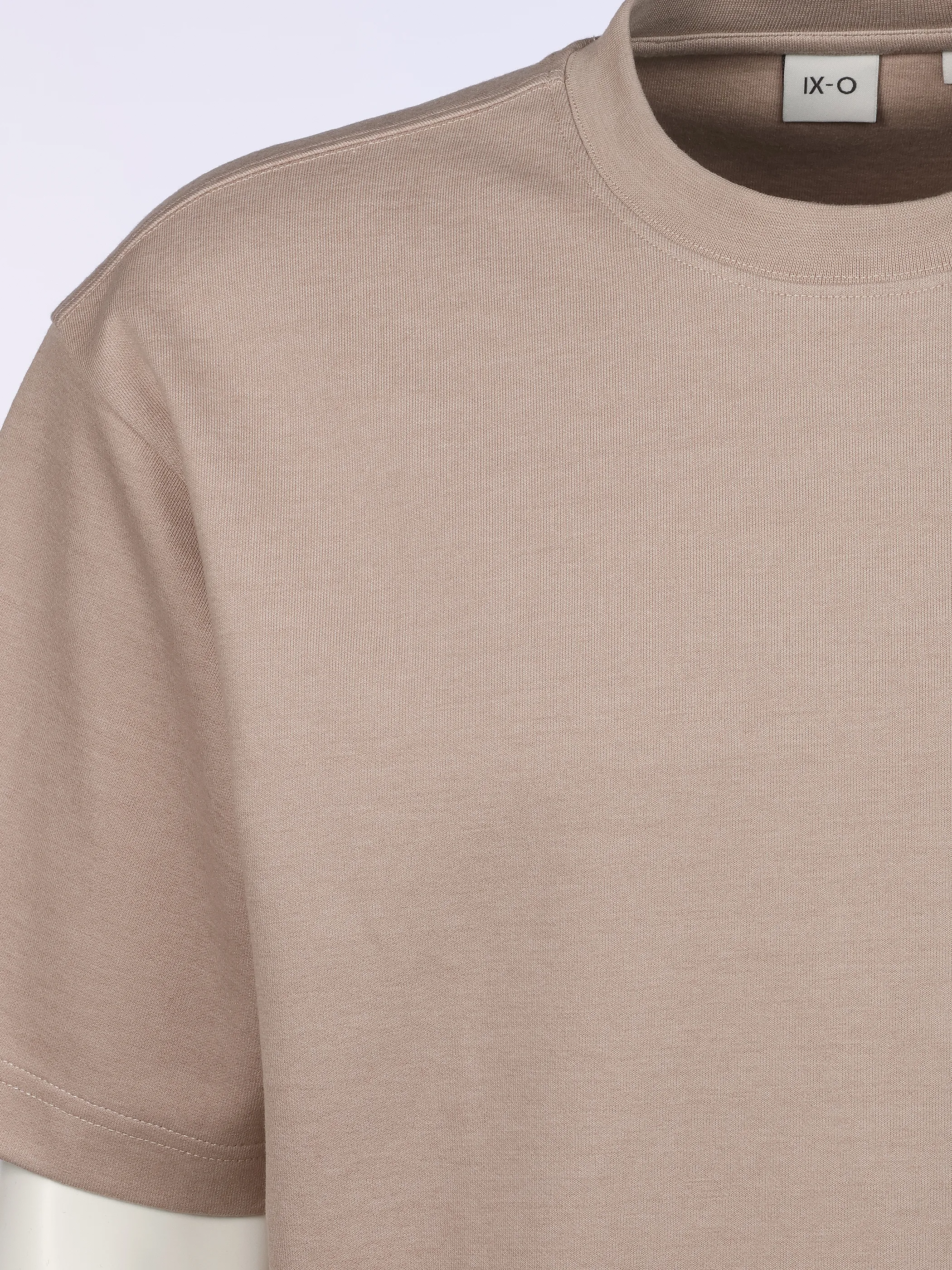 IX-O YF He-T-Shirt mit lockerem Sch Beige 930458 16-1305 3