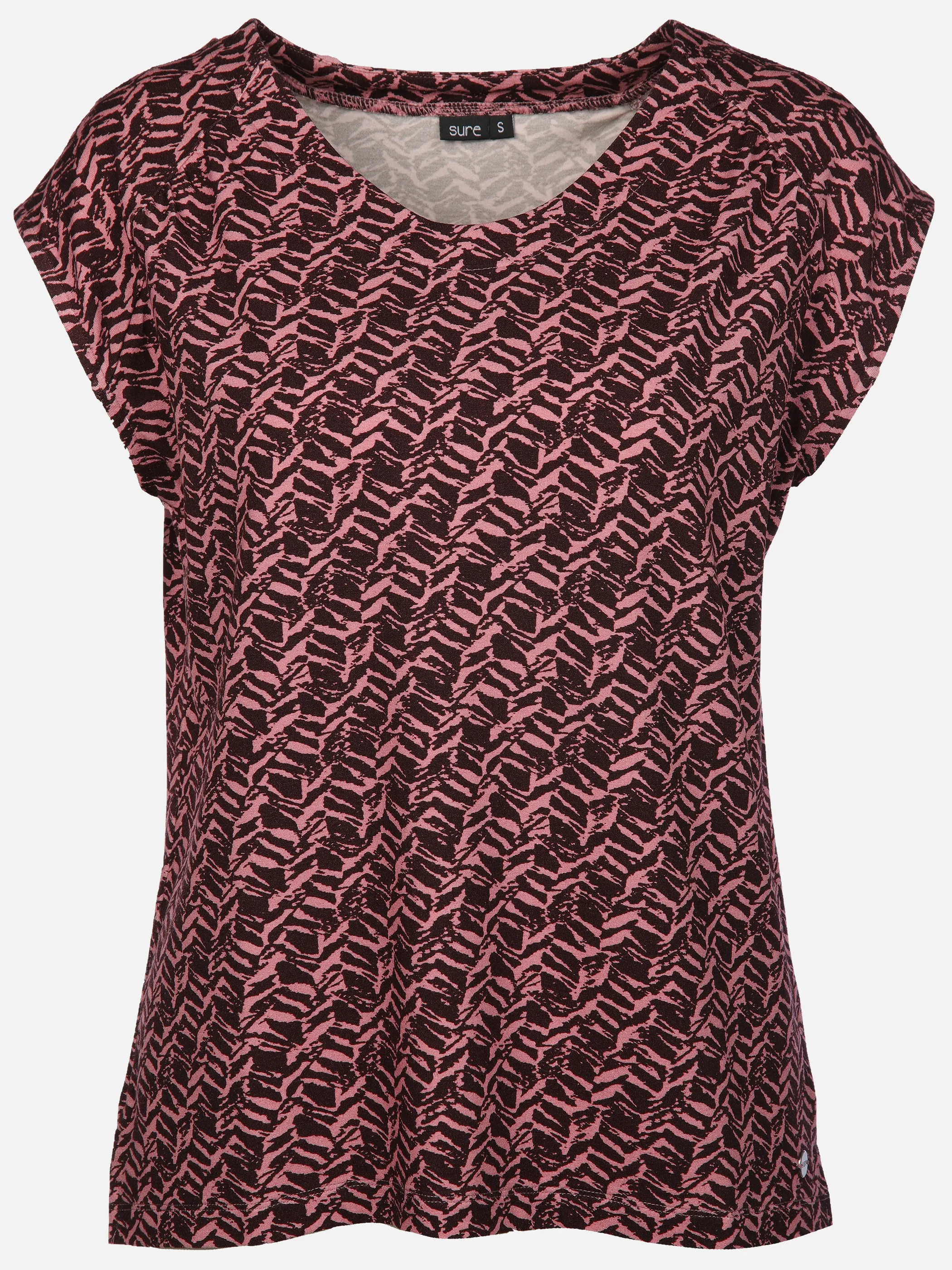 Sure Da-Alloverprint-Shirt Lila 913485 FUDGE 1