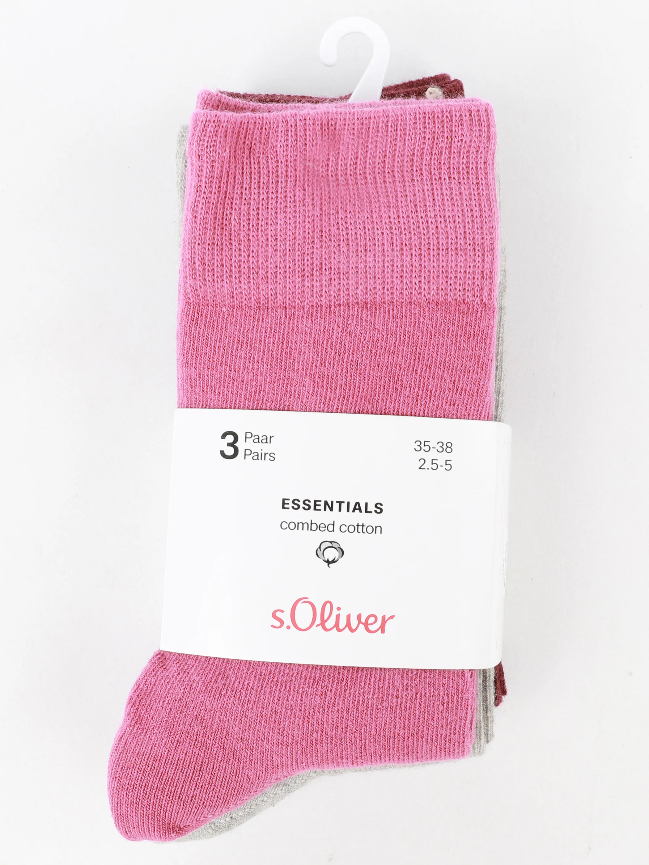 s.Oliver S20808 Da. Socken essentials combe Rot 915573 3895 3