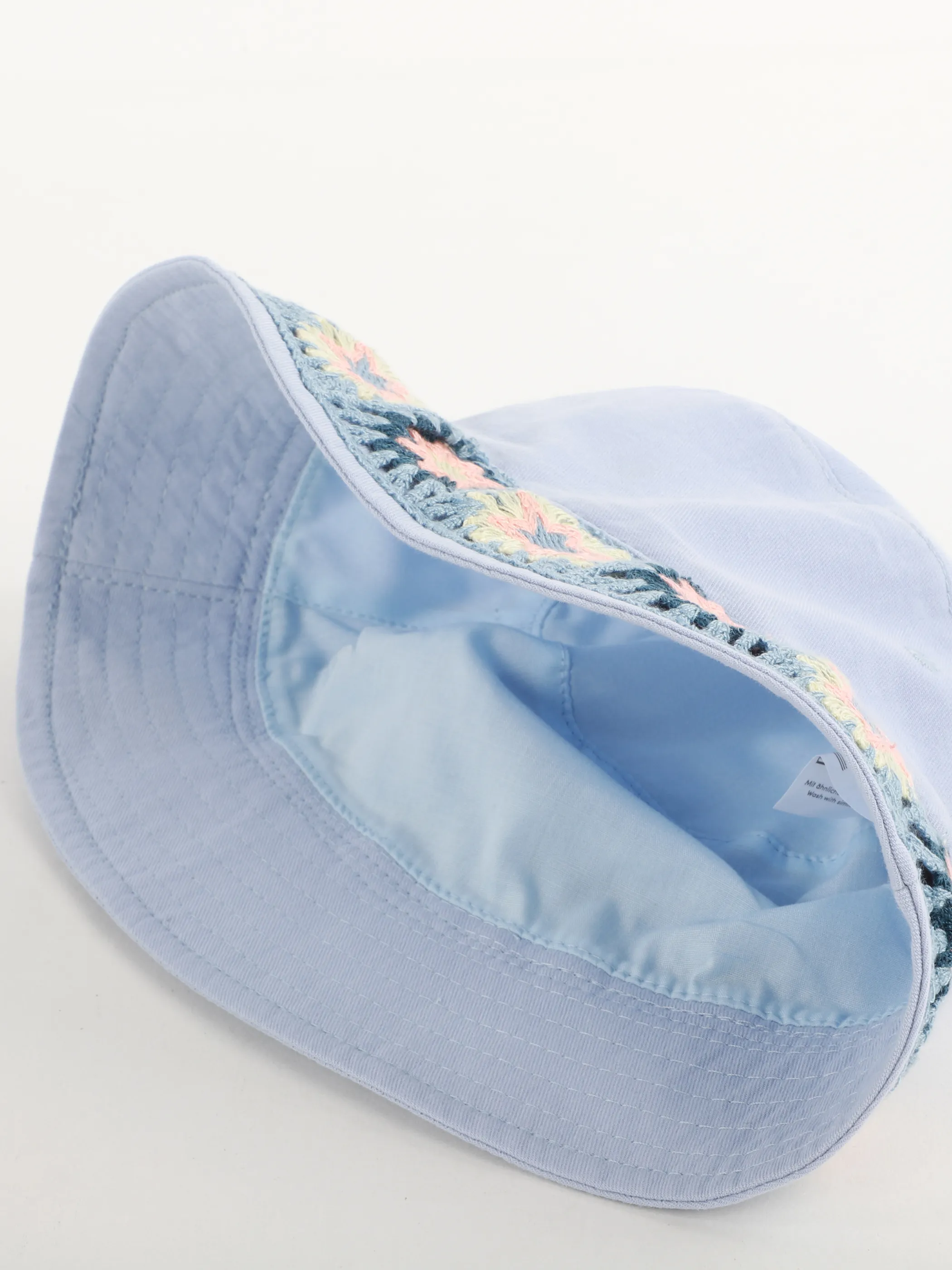 Bubble Gum KM-Hut m. Blumen Blau 908271 BLUE 3