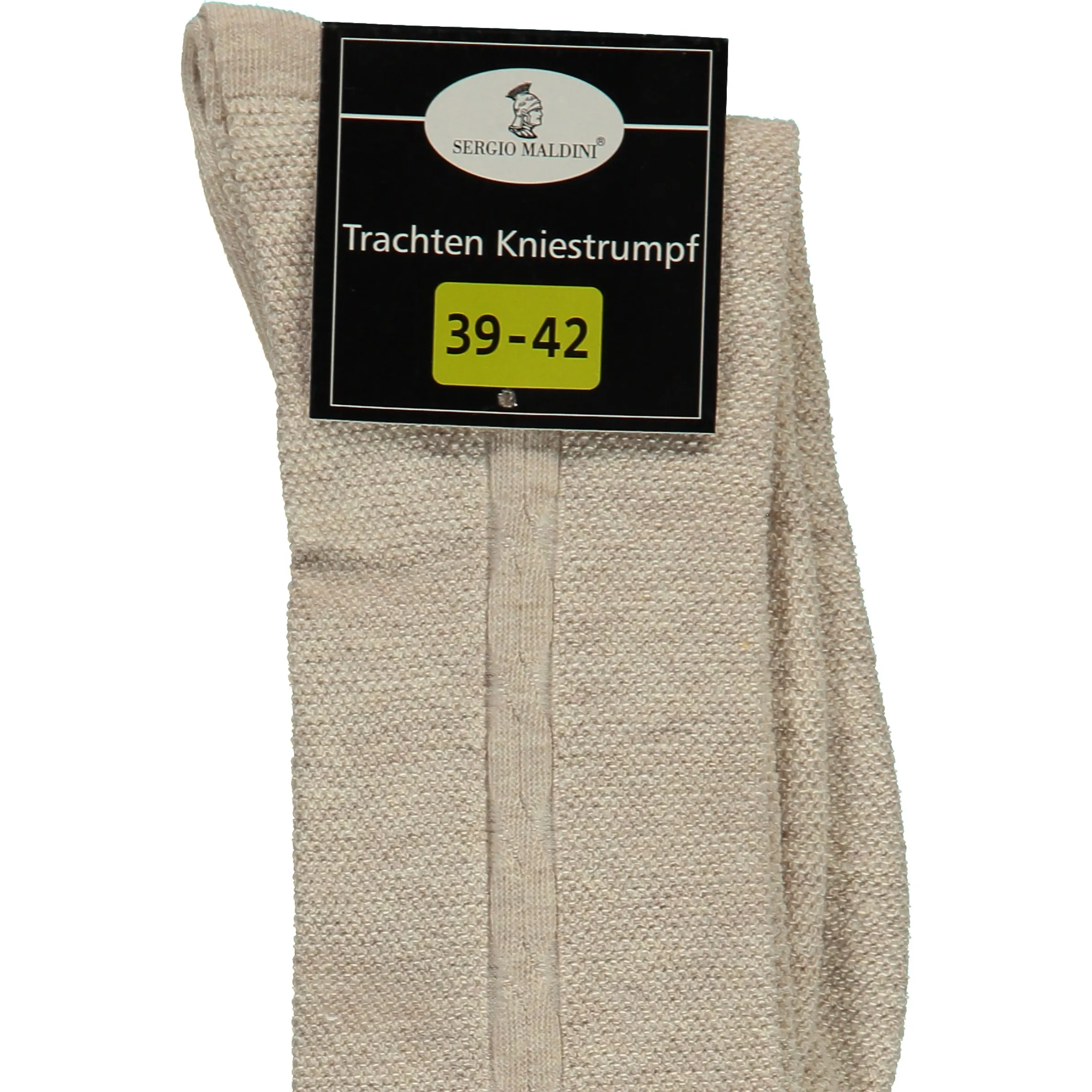 Sergio Maldini Herrentrachtenkniestrumpf beig Braun 759475 BEIGE 3 Sergio Maldini Herrentrachtenkniestrumpf beig Braun 759475 BEIGE 3
