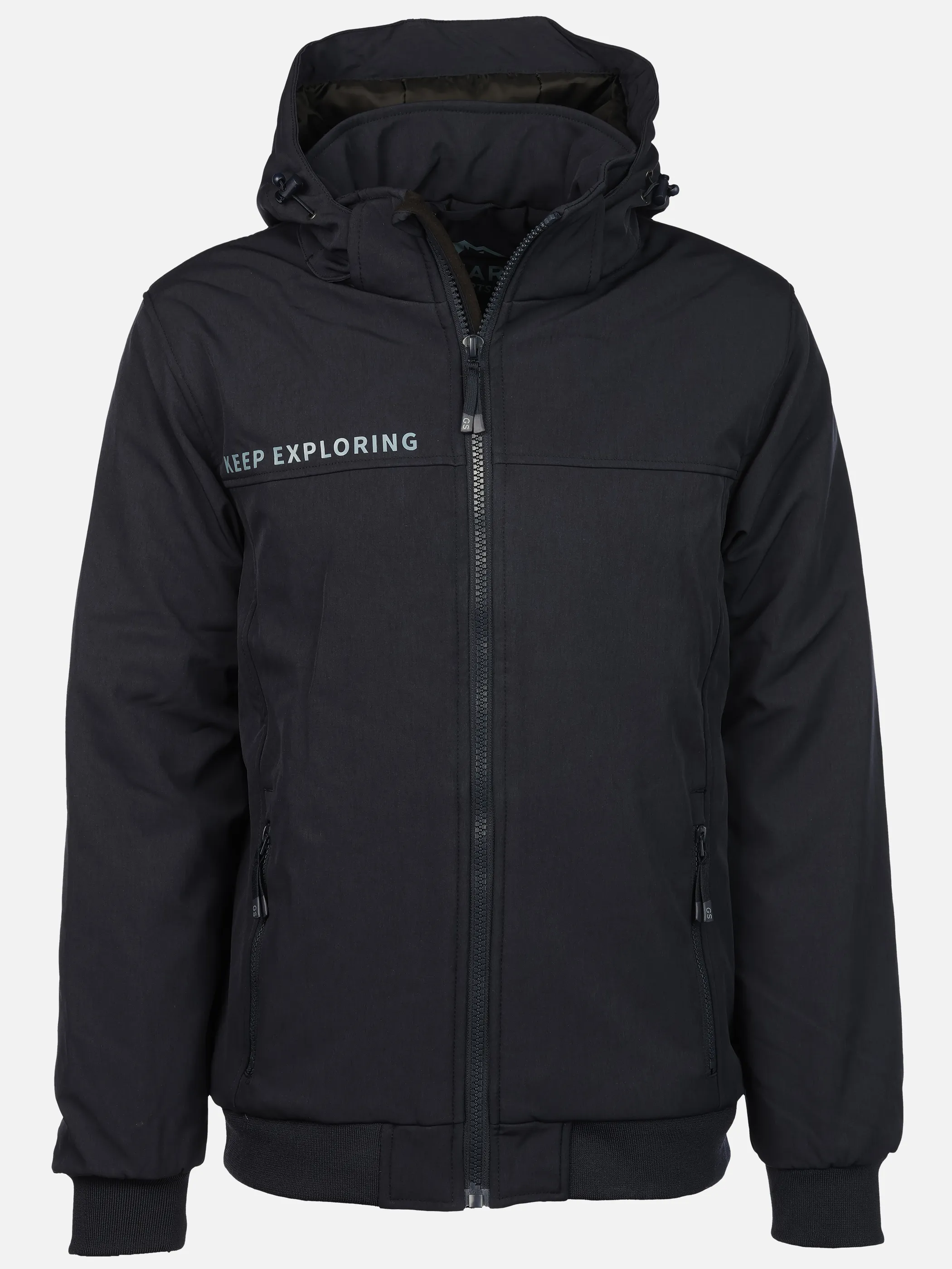 Grinario Sports He-Softshelljacke mit Kapuze Blau 912687 D.BLUE 1 Grinario Sports He-Softshelljacke mit Kapuze Blau 912687 D.BLUE 1