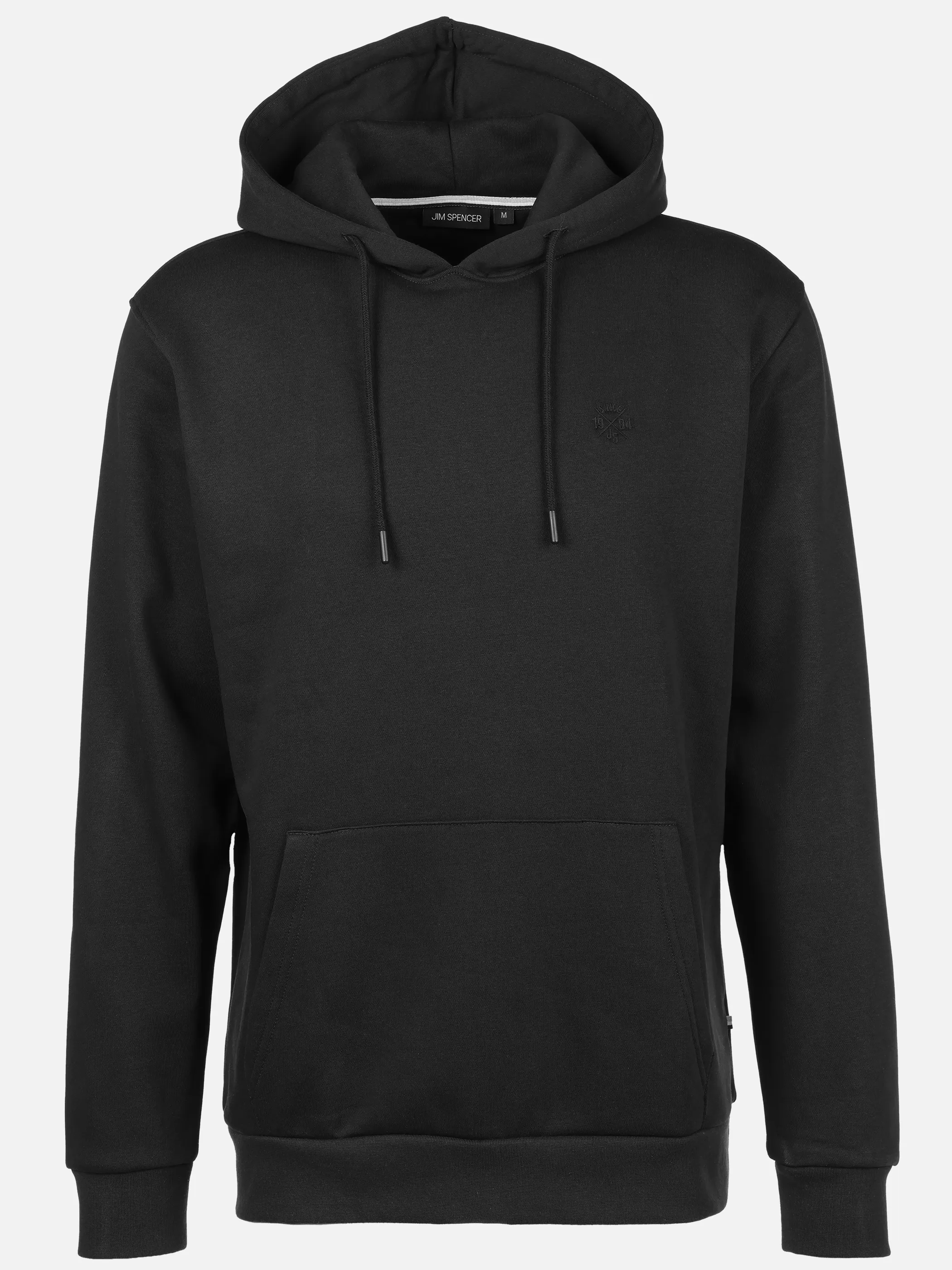 Jim Spencer He. Kapuzensweatshirt kangaroo Schwarz 919310 BLACK 1