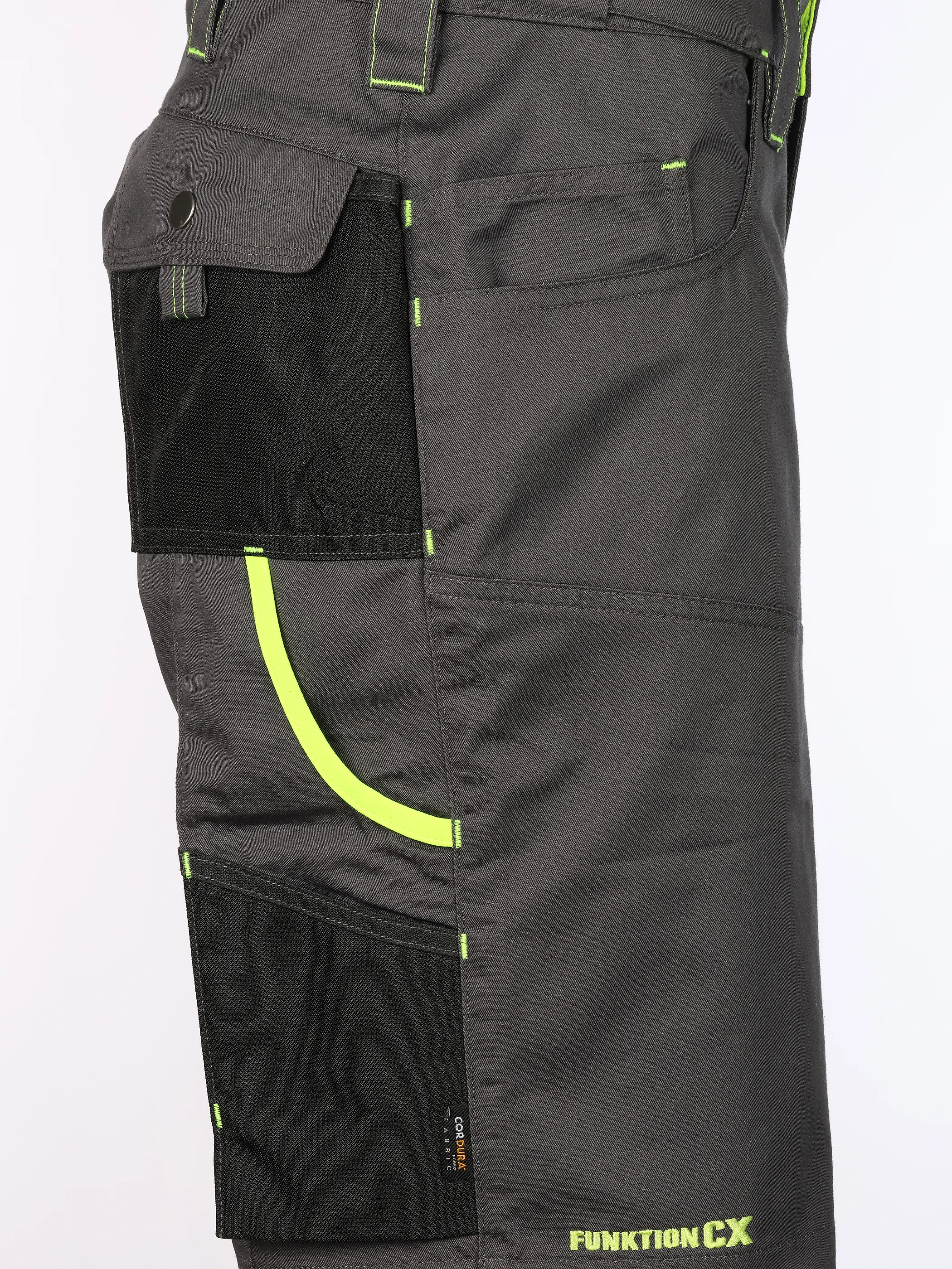 Worker He. Workershorts Neon Grau 923264 GRAU/GELB 4