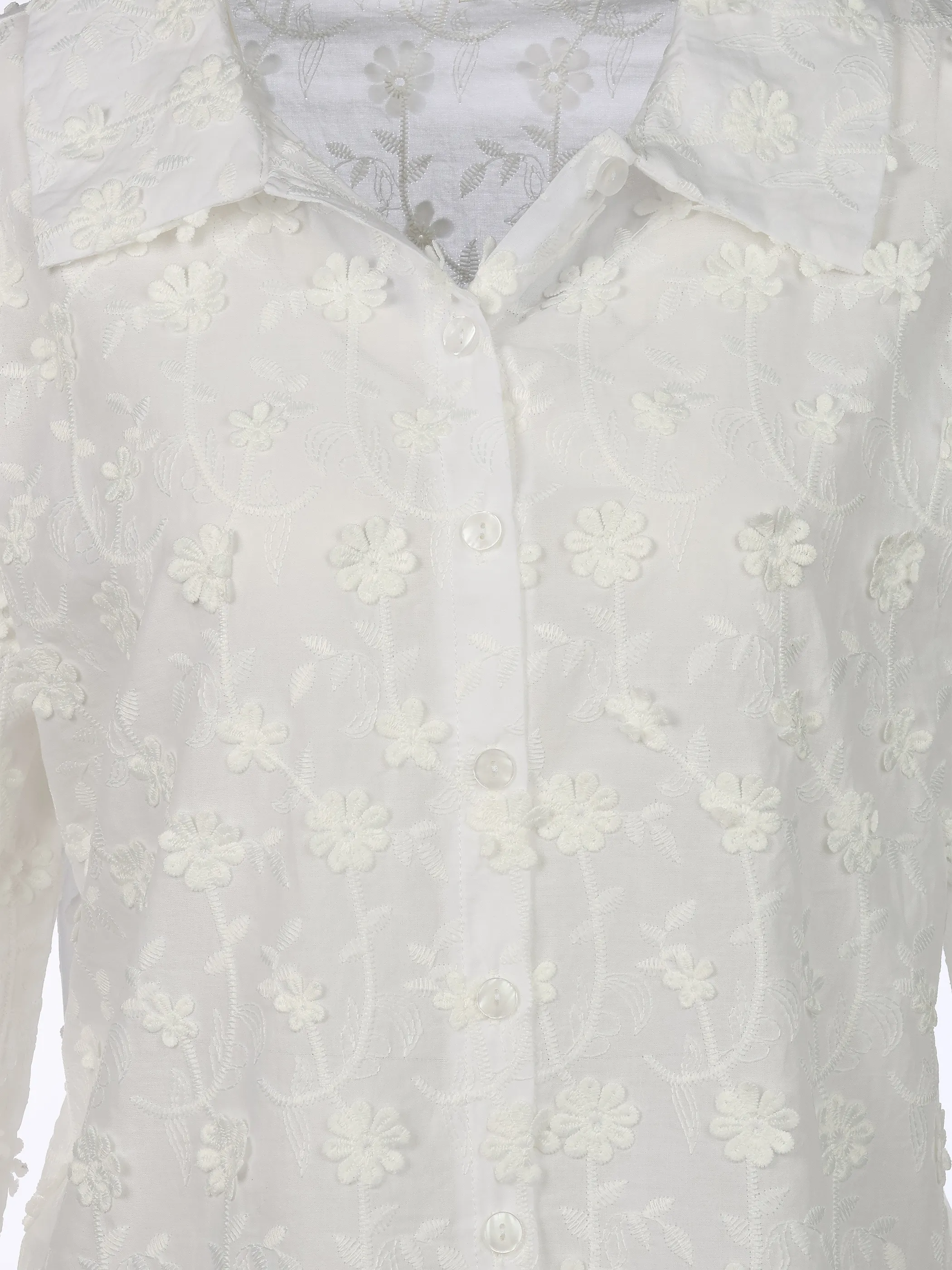 Apricot 962293 Apricot 3D Floral Embro Weiß 929502 WHT 3