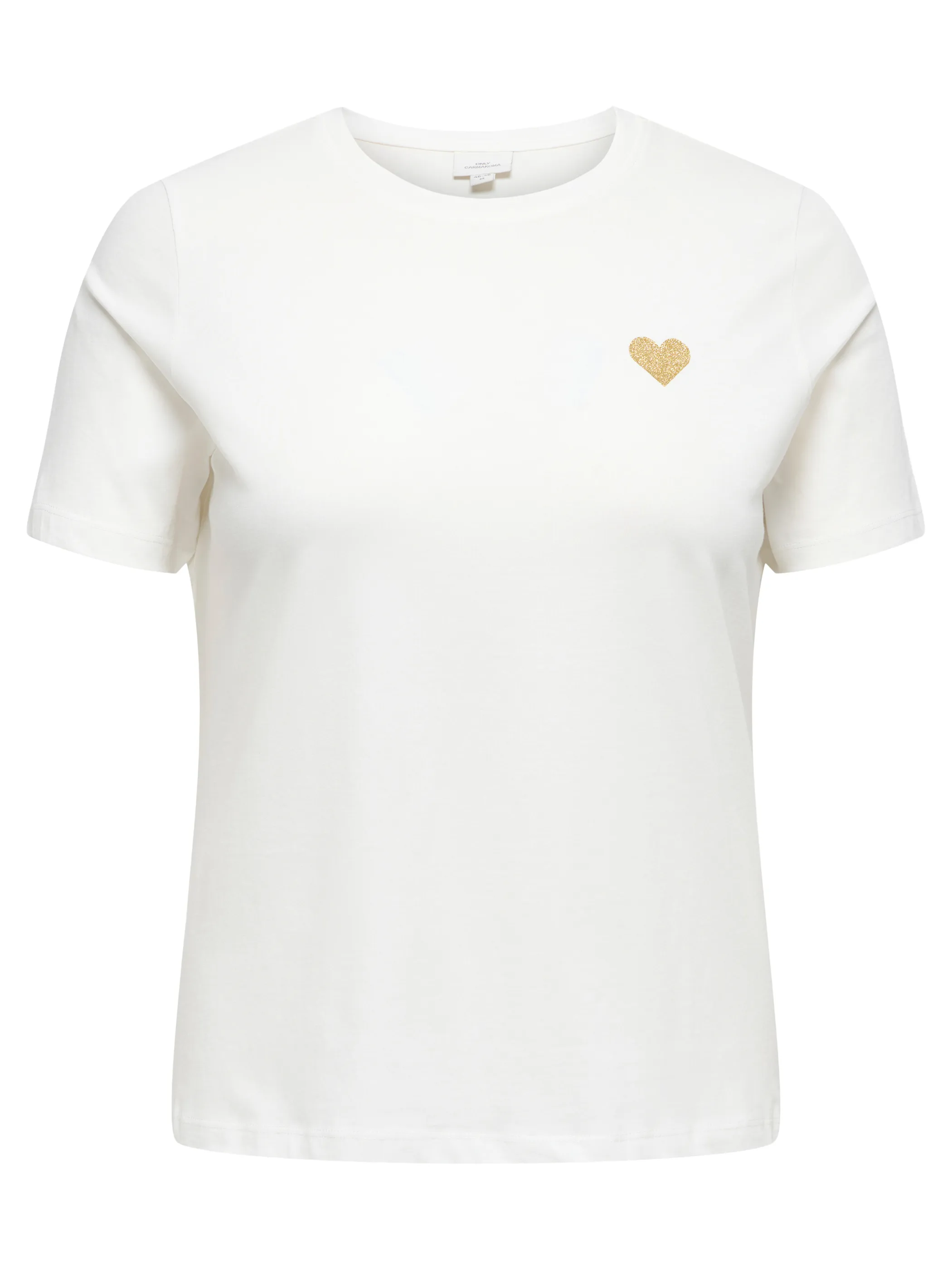 Only Carmakoma 15299502 CARKITA S/S LOGO TOP Weiß 928763 177922002 2