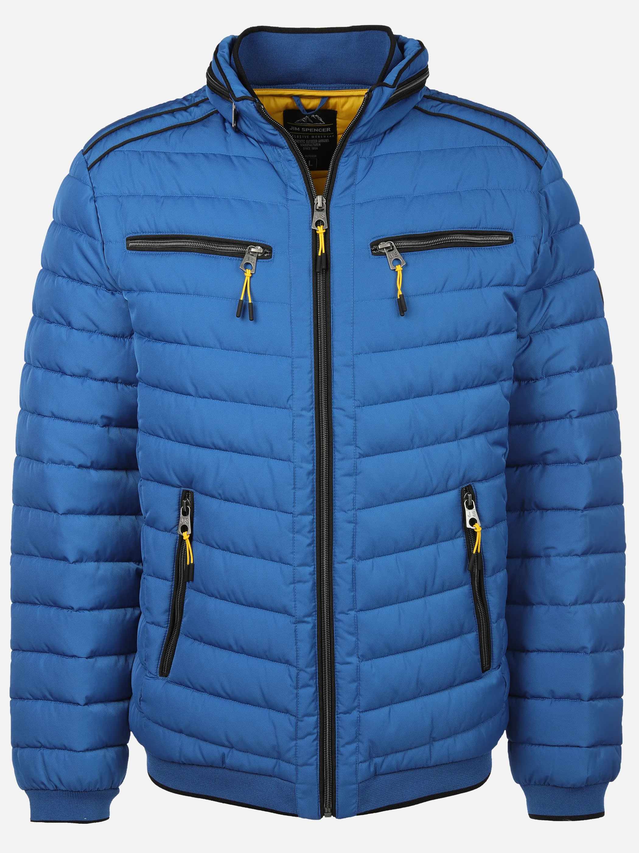 Jim Spencer He. Steppblouson melange scuba Blau 878837 BLUE 1 Jim Spencer He. Steppblouson melange scuba Blau 878837 BLUE 1