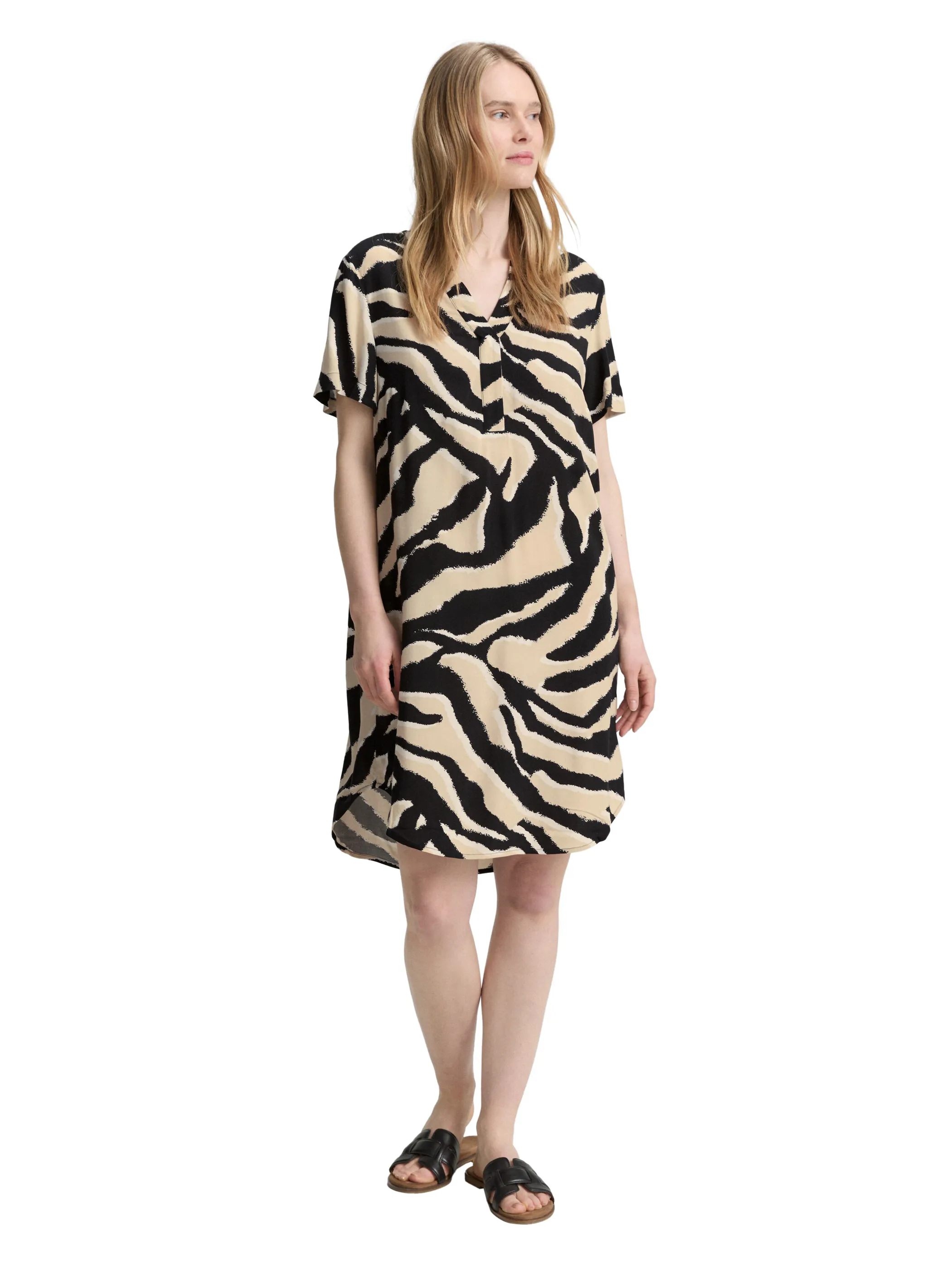 Tom Tailor 1046491 dress easy shape Beige 910037 38070 4