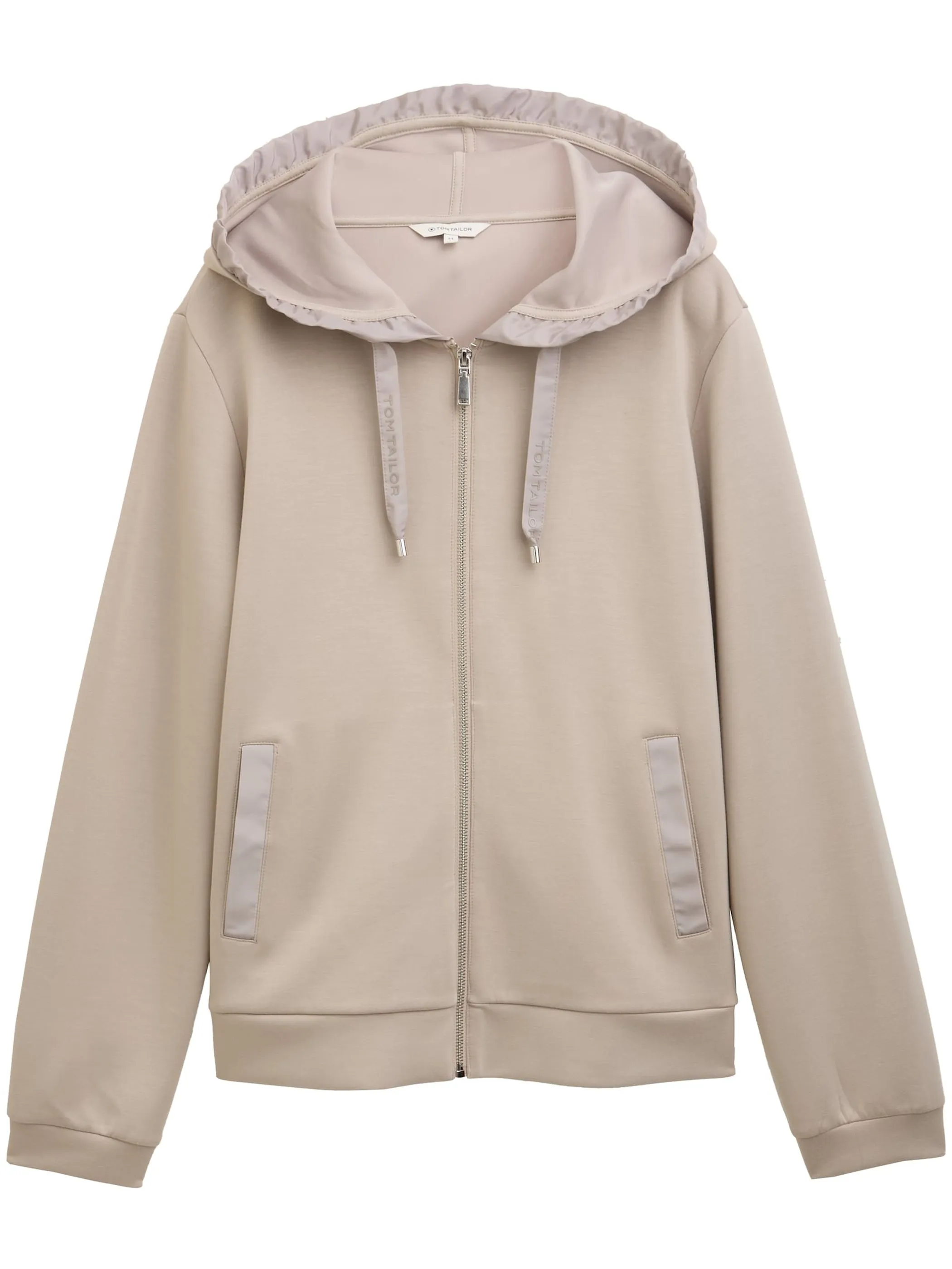 Tom Tailor 1048293 NOS Sweatjacket with hood Beige 914541 32208 1