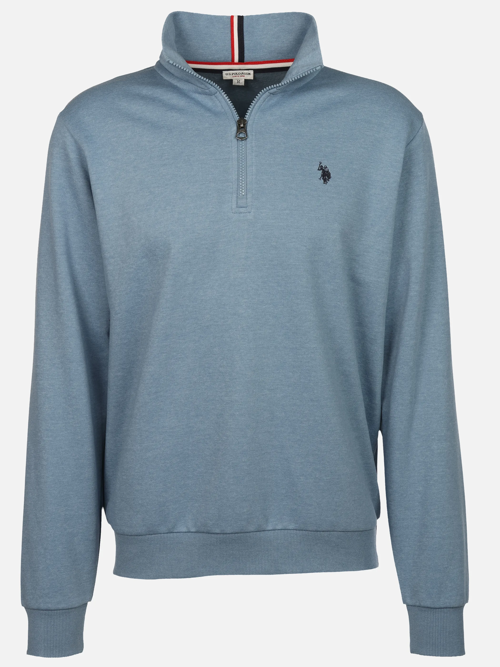 U.S. Polo Assn. He. Sweattroyer half zip Blau 929844 131 1