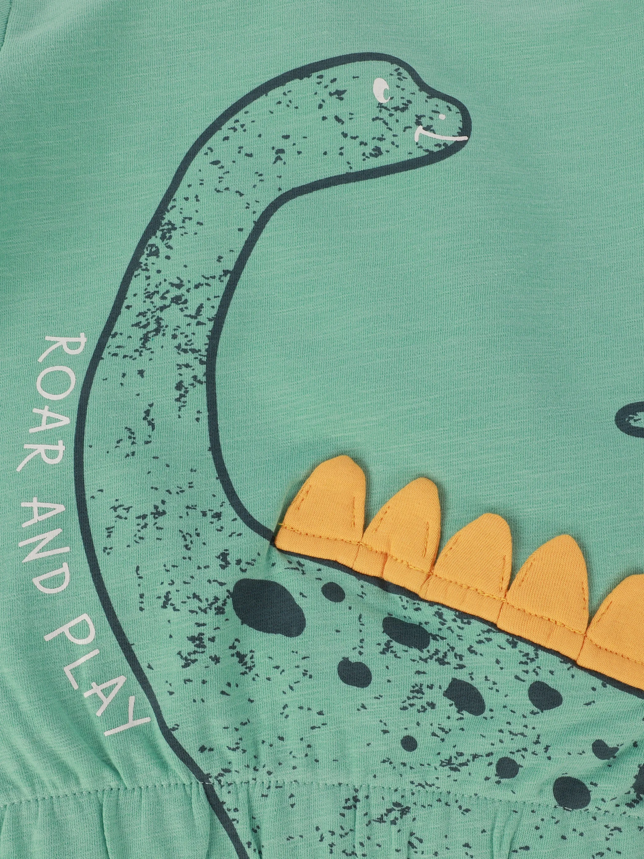 Bubble Gum BJ Sweatshirt mit Dino Print und Appli. in grün Grün 906645 GRÜN 3 Bubble Gum BJ Sweatshirt mit Dino Print und Appli. in grün Grün 906645 GRÜN 3