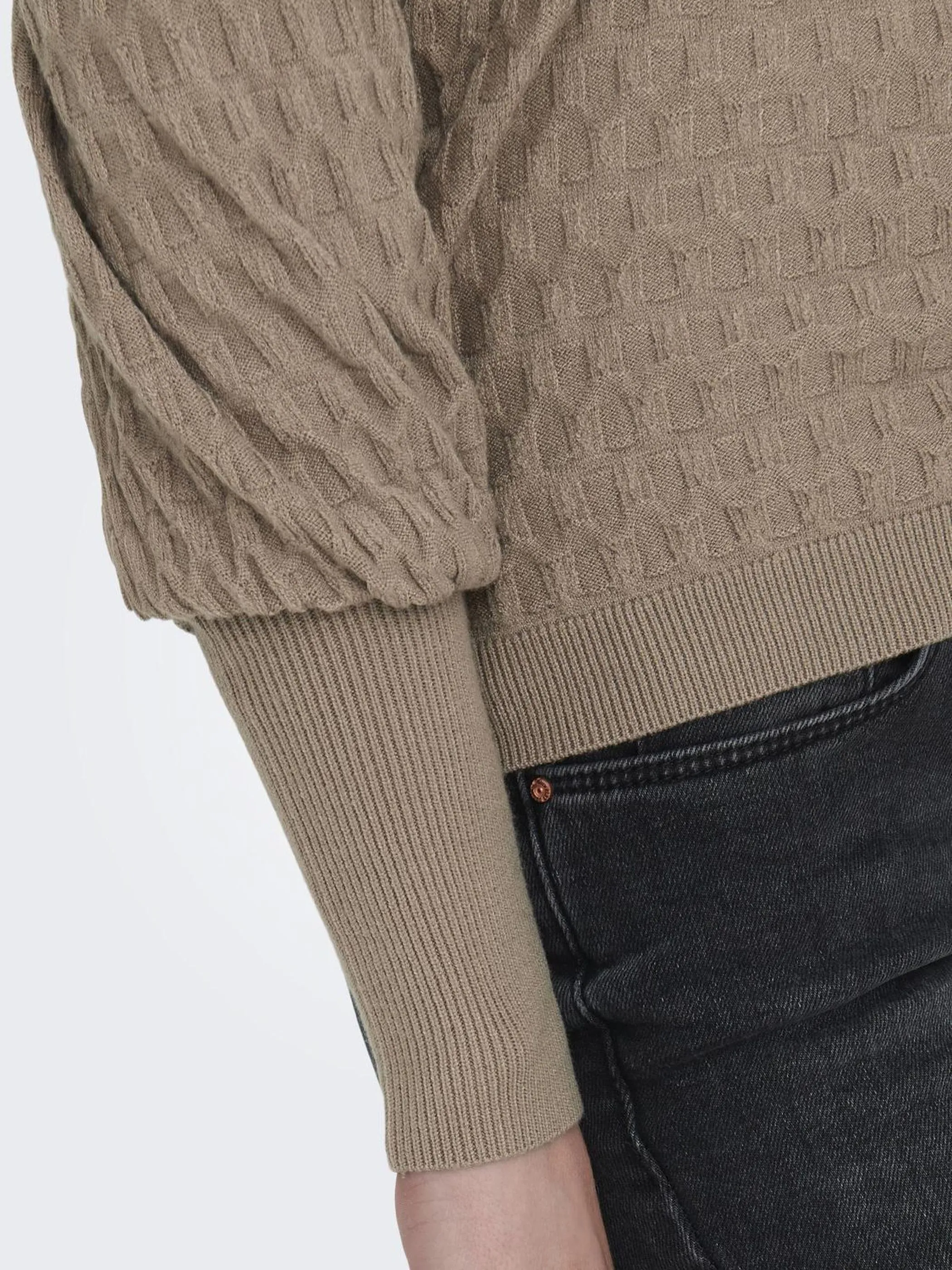 Only 15264797 ONLFAYE LIFE L/S PULL Braun 887408 177927 5