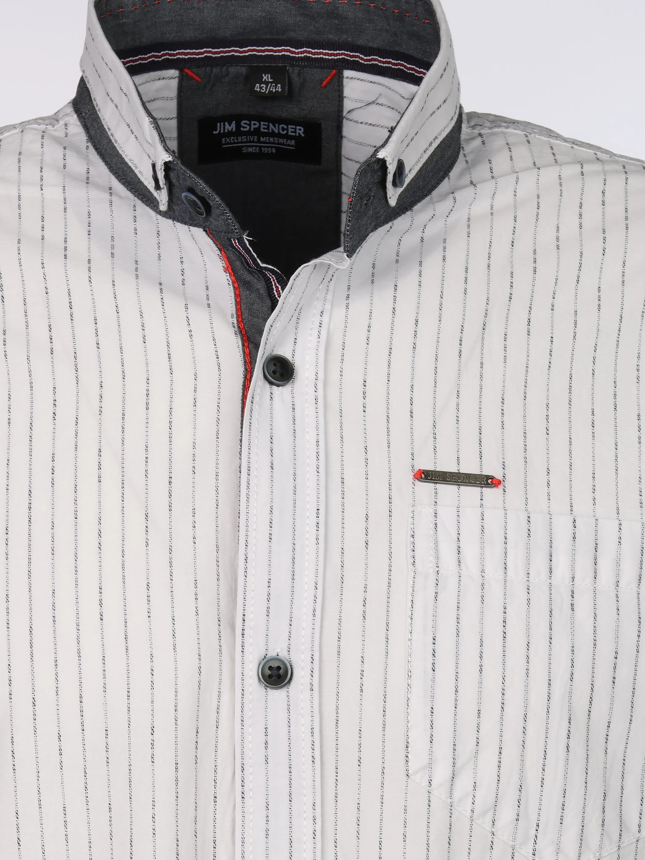 Jim Spencer He. Stehkragenhemd 1/2 Arm Celeb Weiß 892170 WHITE 3