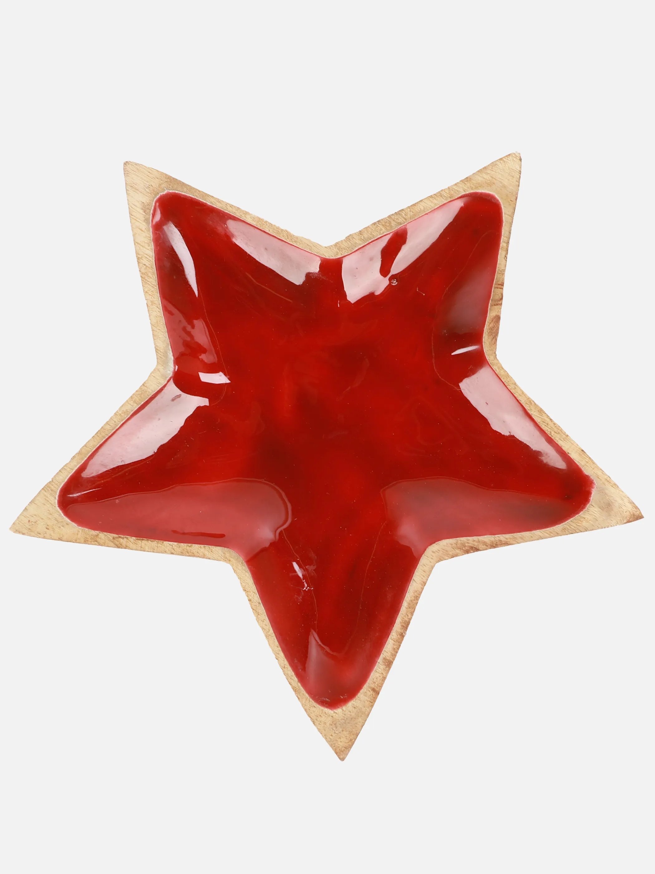Weihnachten Deko Schale Stern aus Holz Braun 916488 BRAUN 2