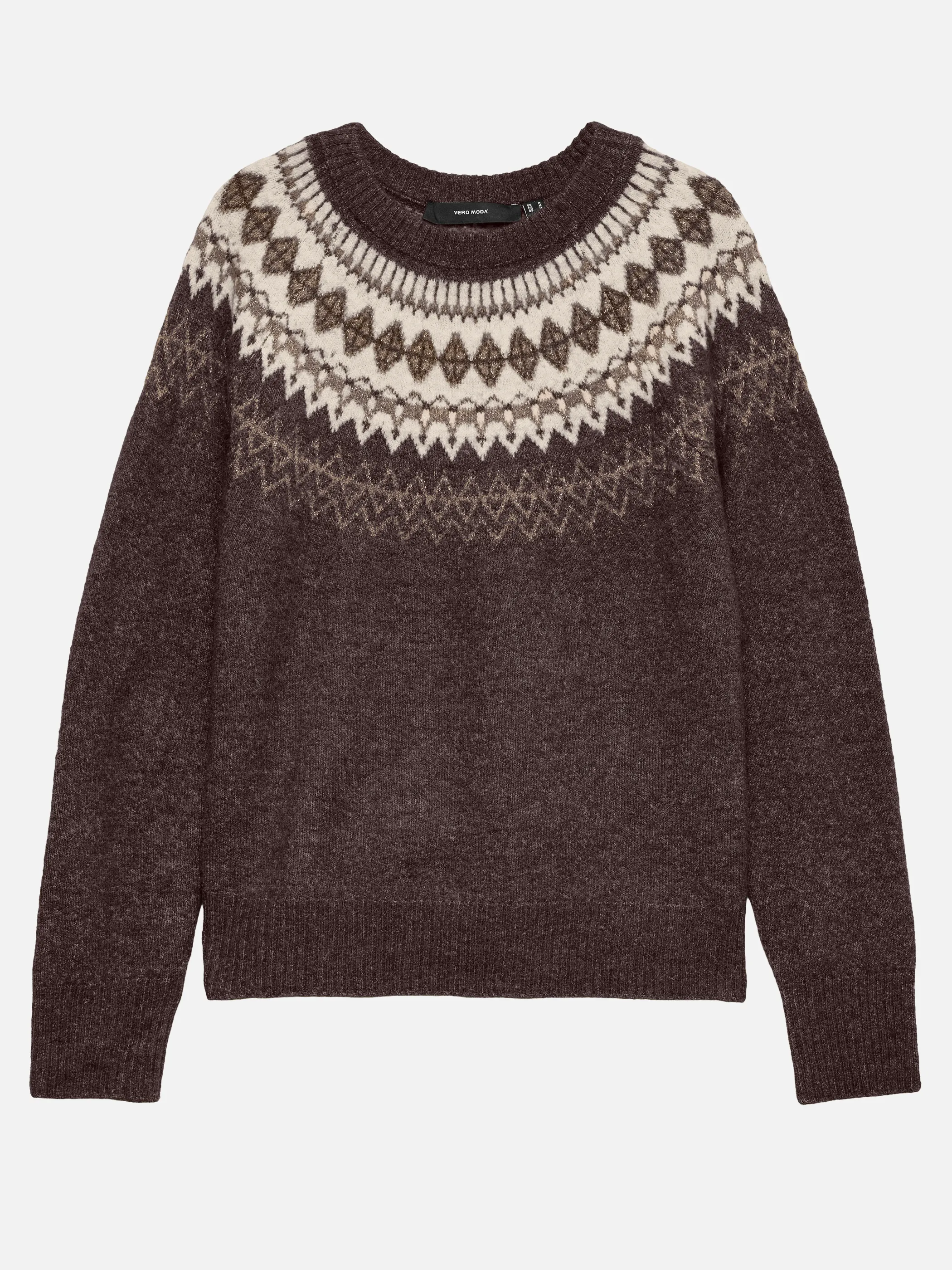Vero Moda 10296978 VMSIMONE LS NORDIC PU Braun 896646 297957027 4