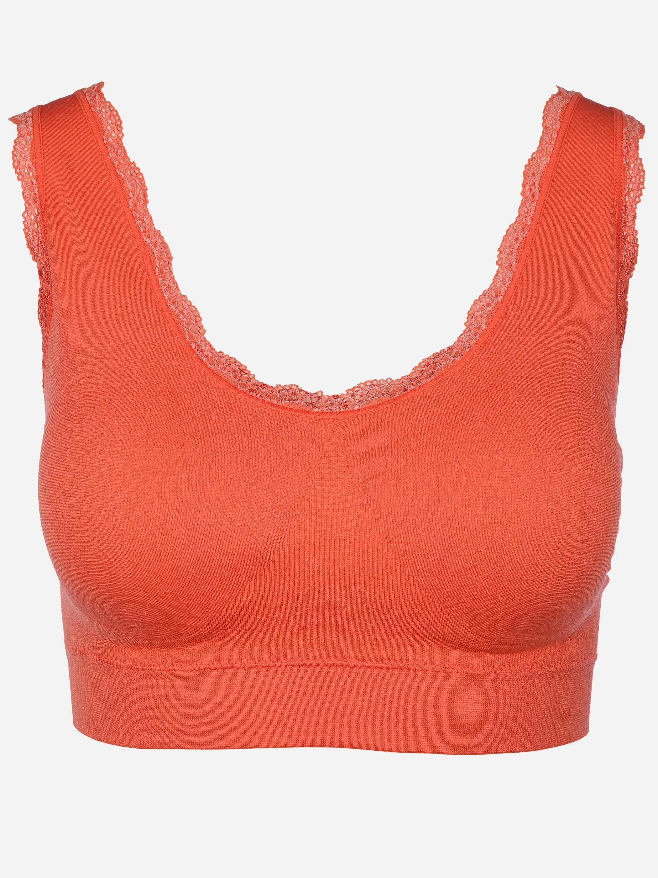 Sure Da. Bustier Seamless mit Spitze Orange 905034 PFIRSICH 1
