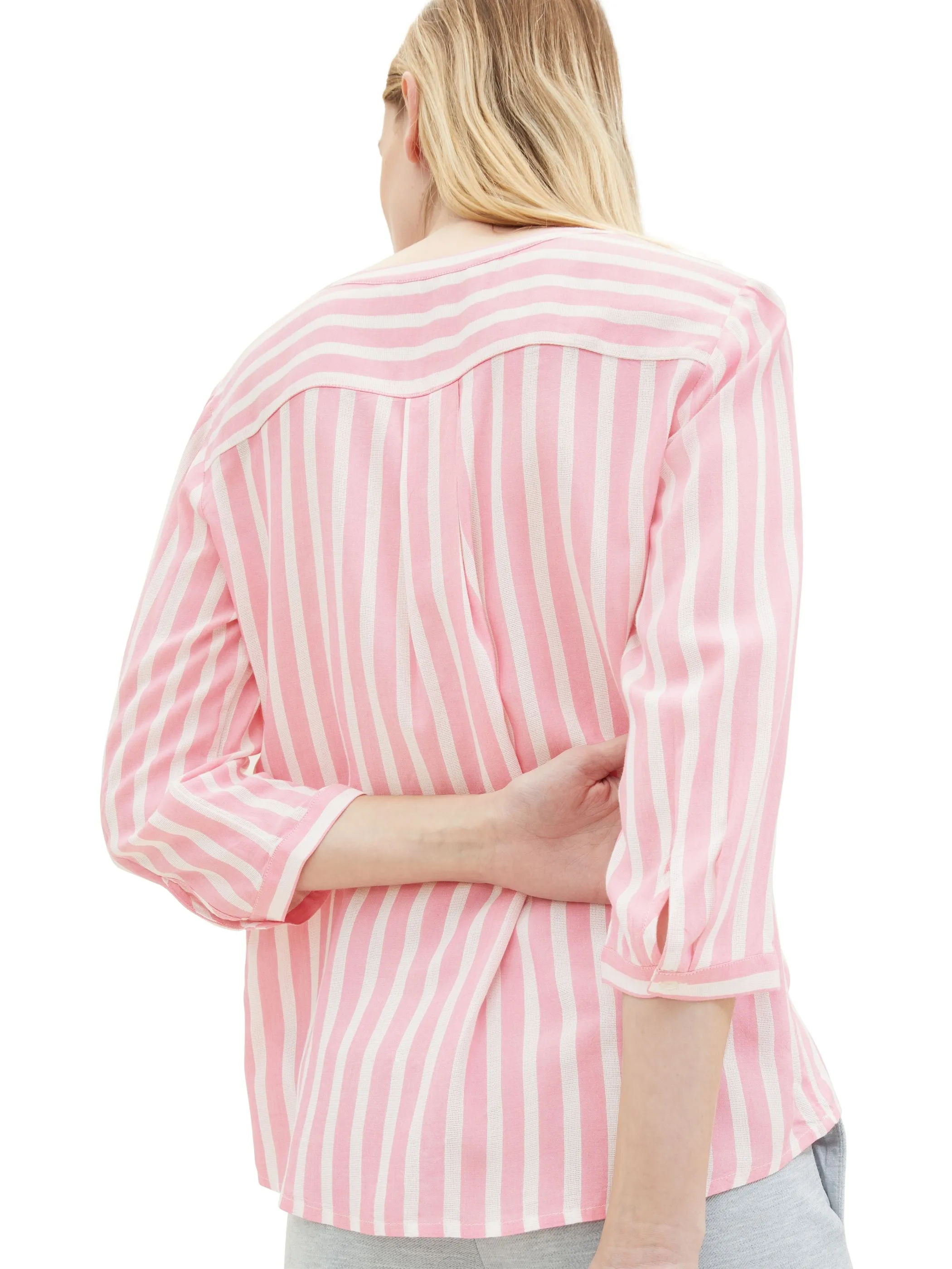 Tom Tailor 1016190 blouse striped Pink 849385 35245