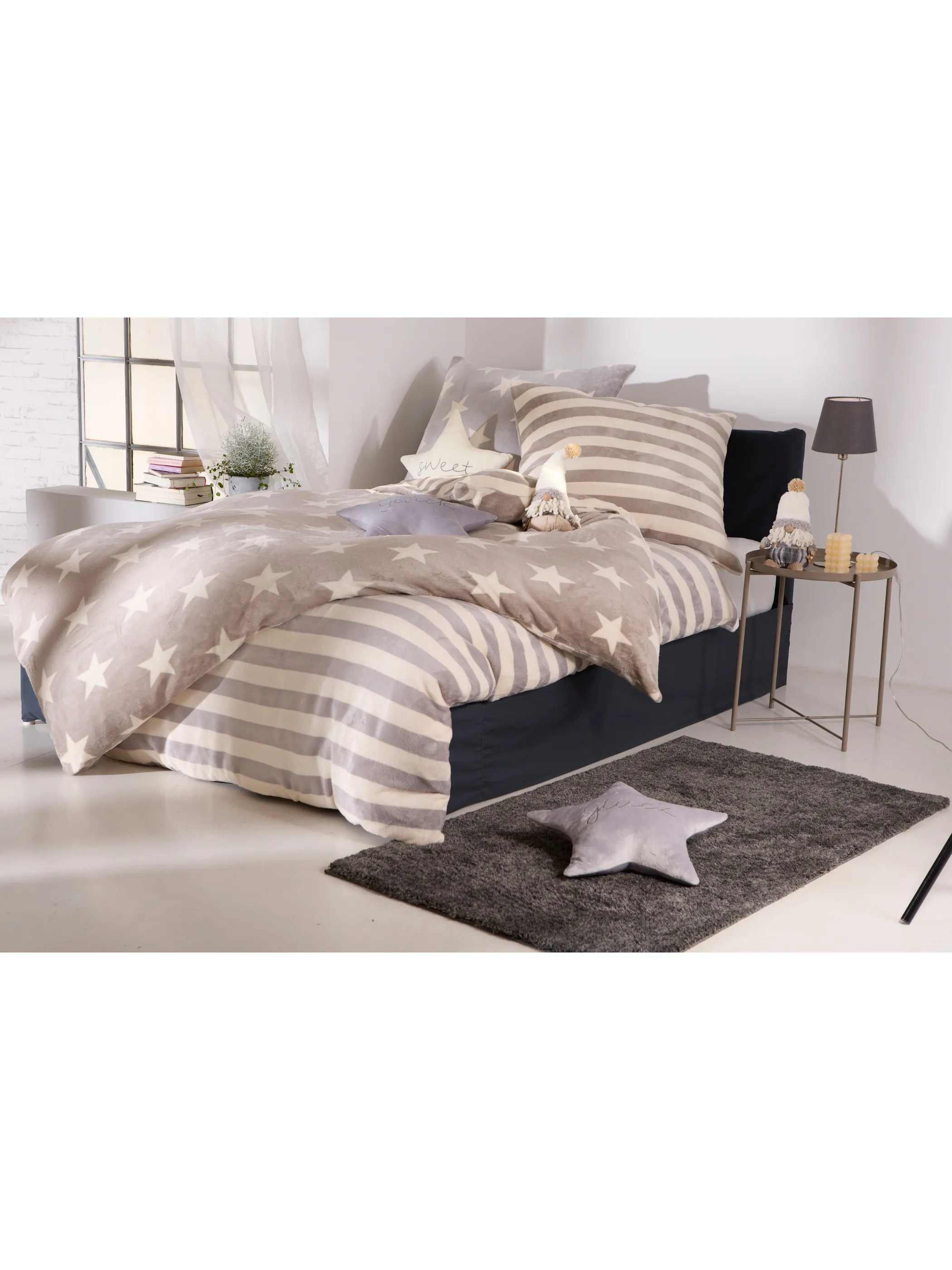 Dream House Bettwäsche Cashmir Touch Stars Silber 882781 SILBER 5
