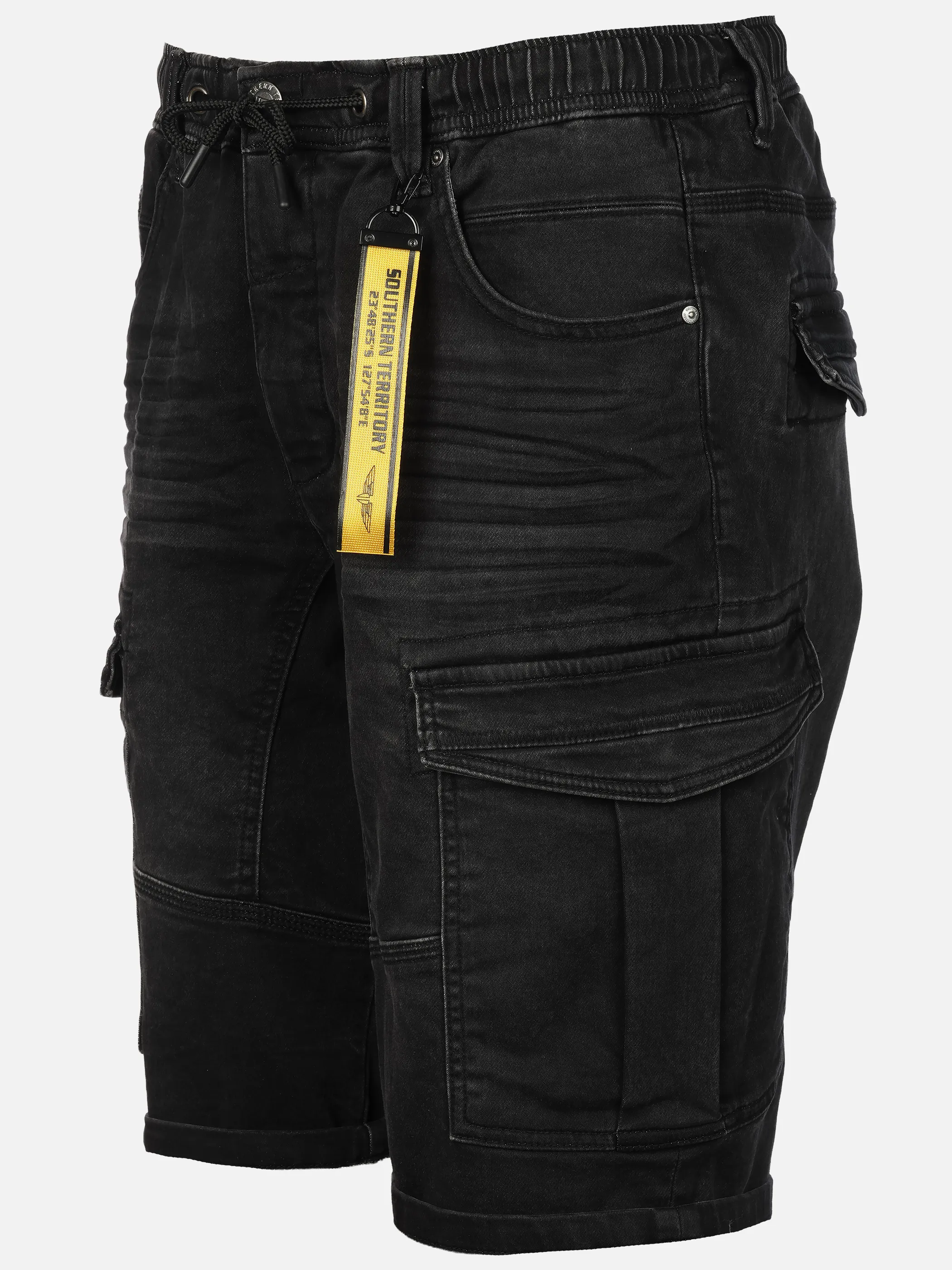 Southern Territory He. Cargodenimshorts relax Schwarz 924979 BLACK 3