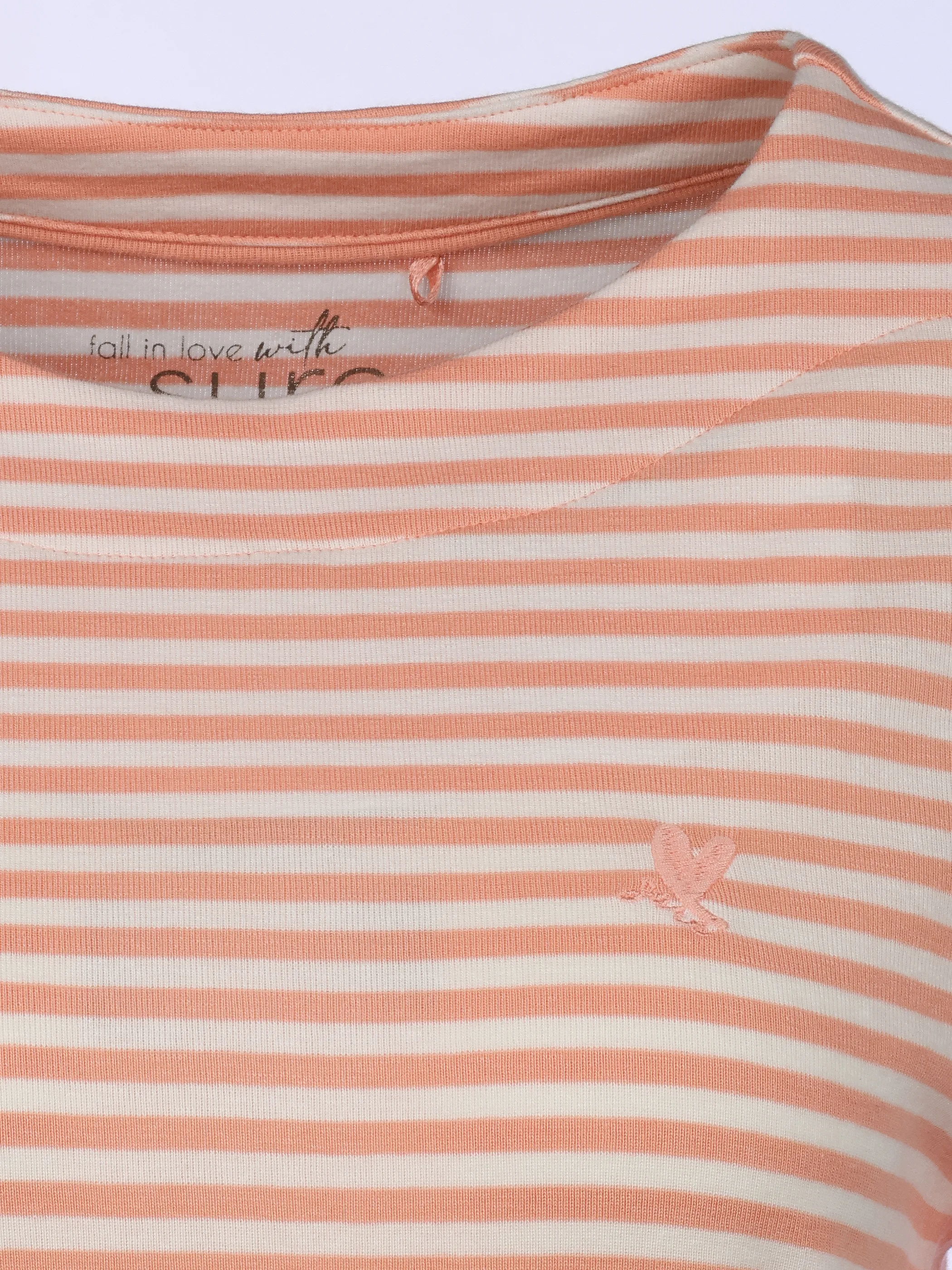 Sure Da-Streifen-Shirt 3/4 Arm Orange 920700 PEACH 3