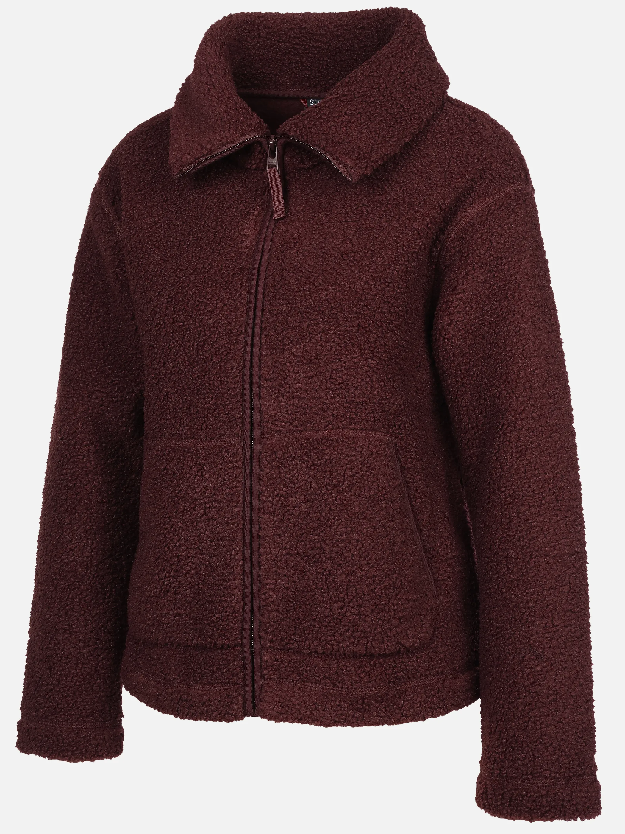 Sure Da. Teddy Cardigan Rot 928445 BURGUNDY 3
