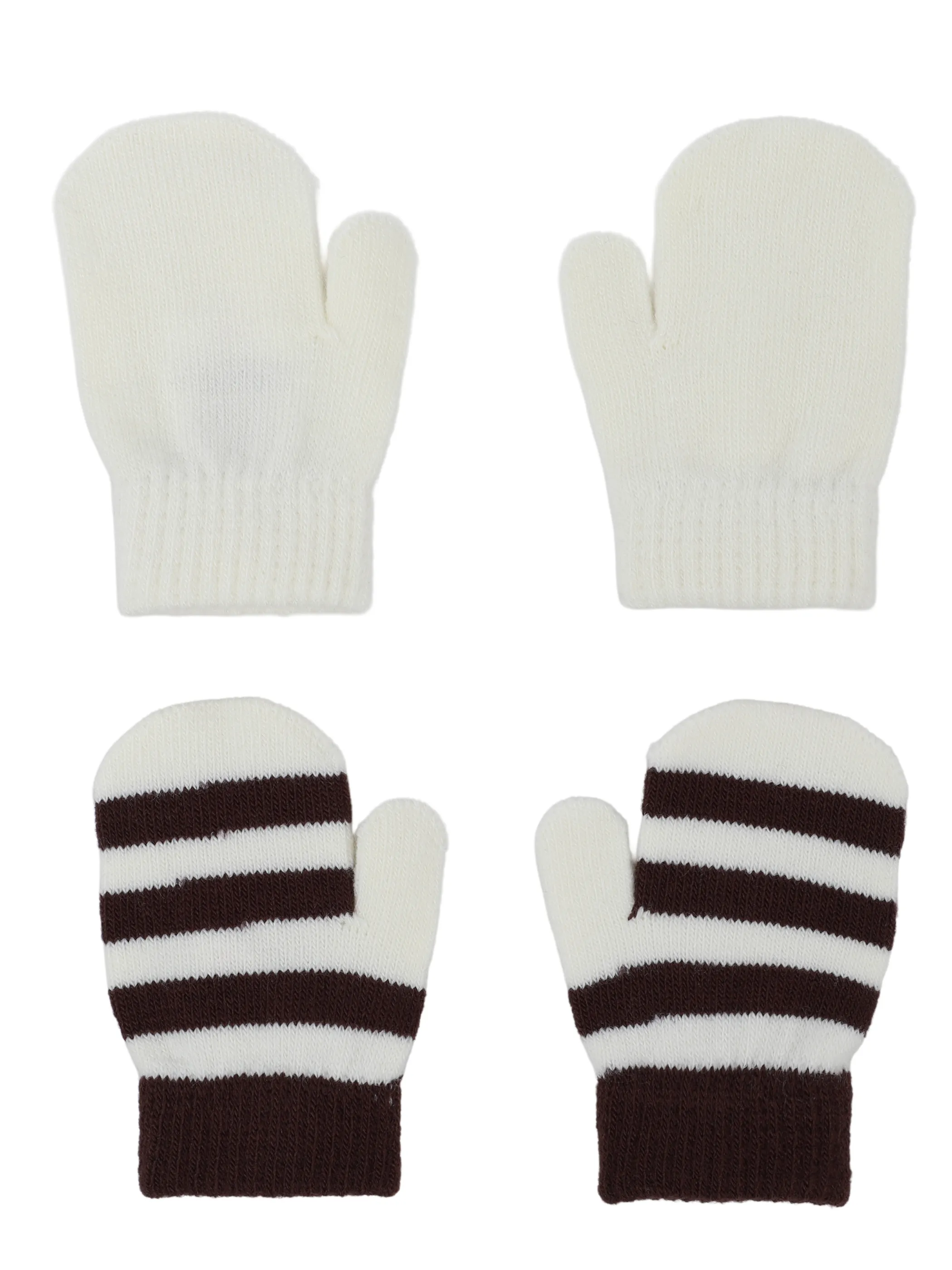 Bubble Gum Baby Handschuhe 2er Pack Weiß 929821 OFFWHITE 1