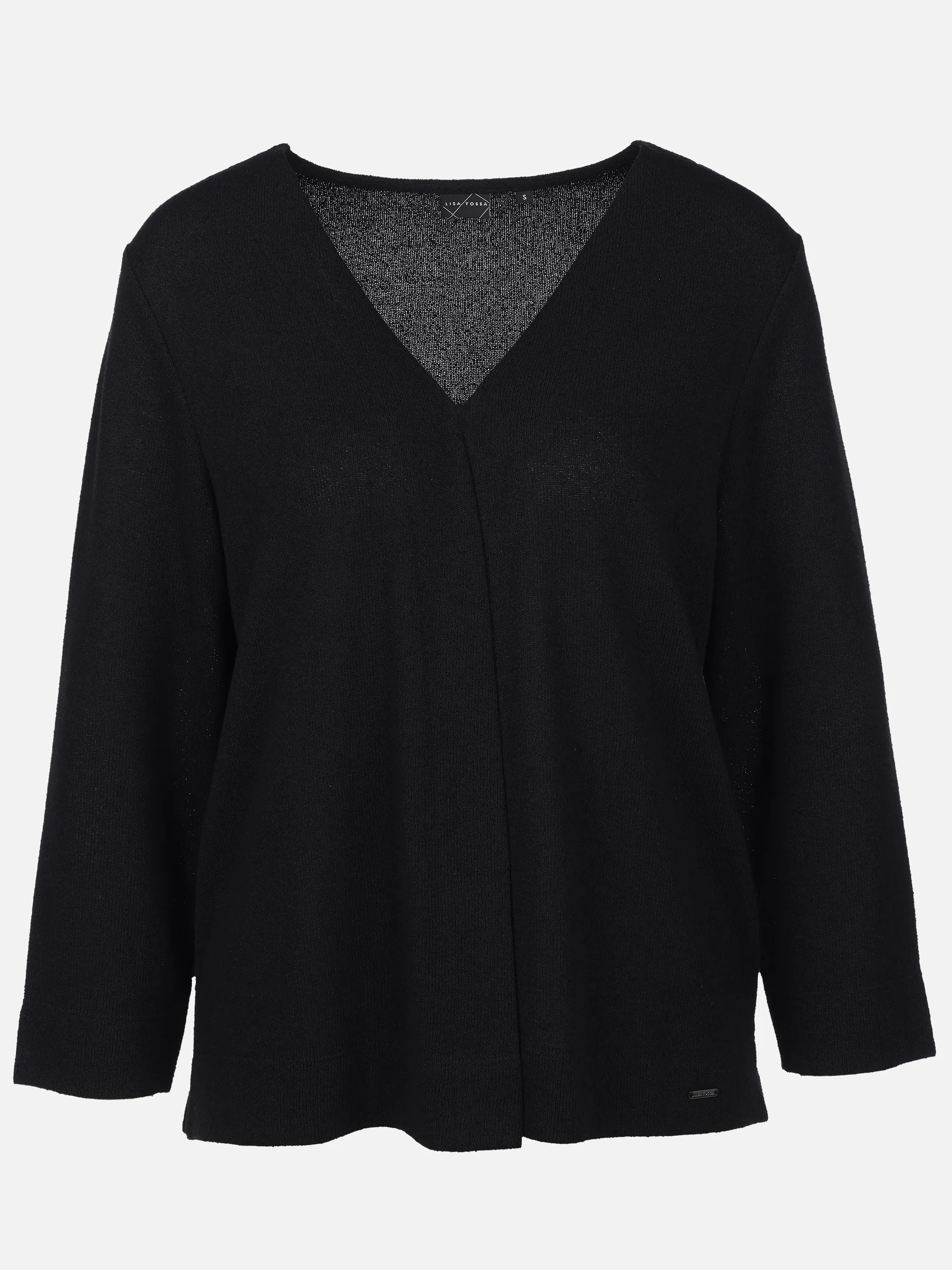 Lisa Tossa Da-Cardigan in Boucle Optik Schwarz 926133 BLACK 1