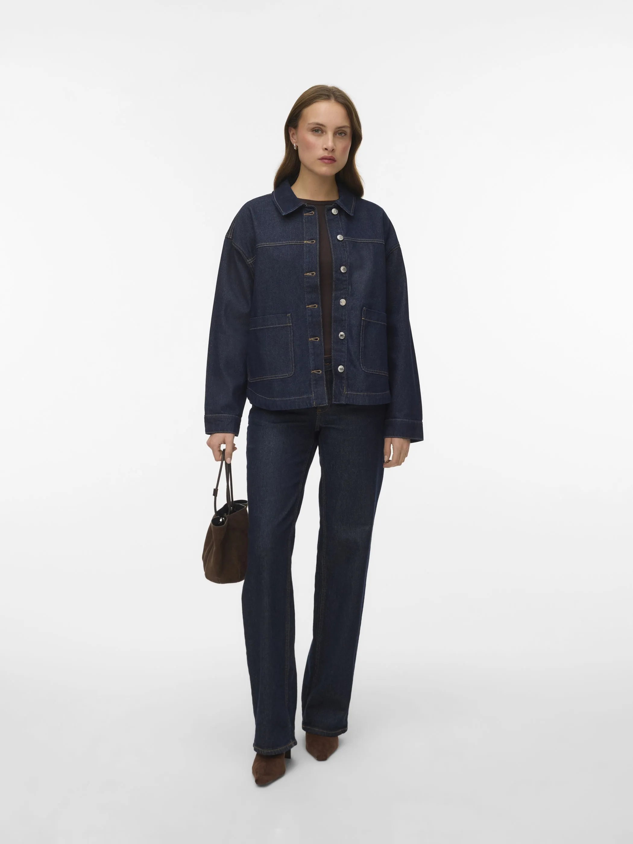 Vero Moda 10331693 VMJAMIE LS DENIM SHAC Blau 910579 178006002 4