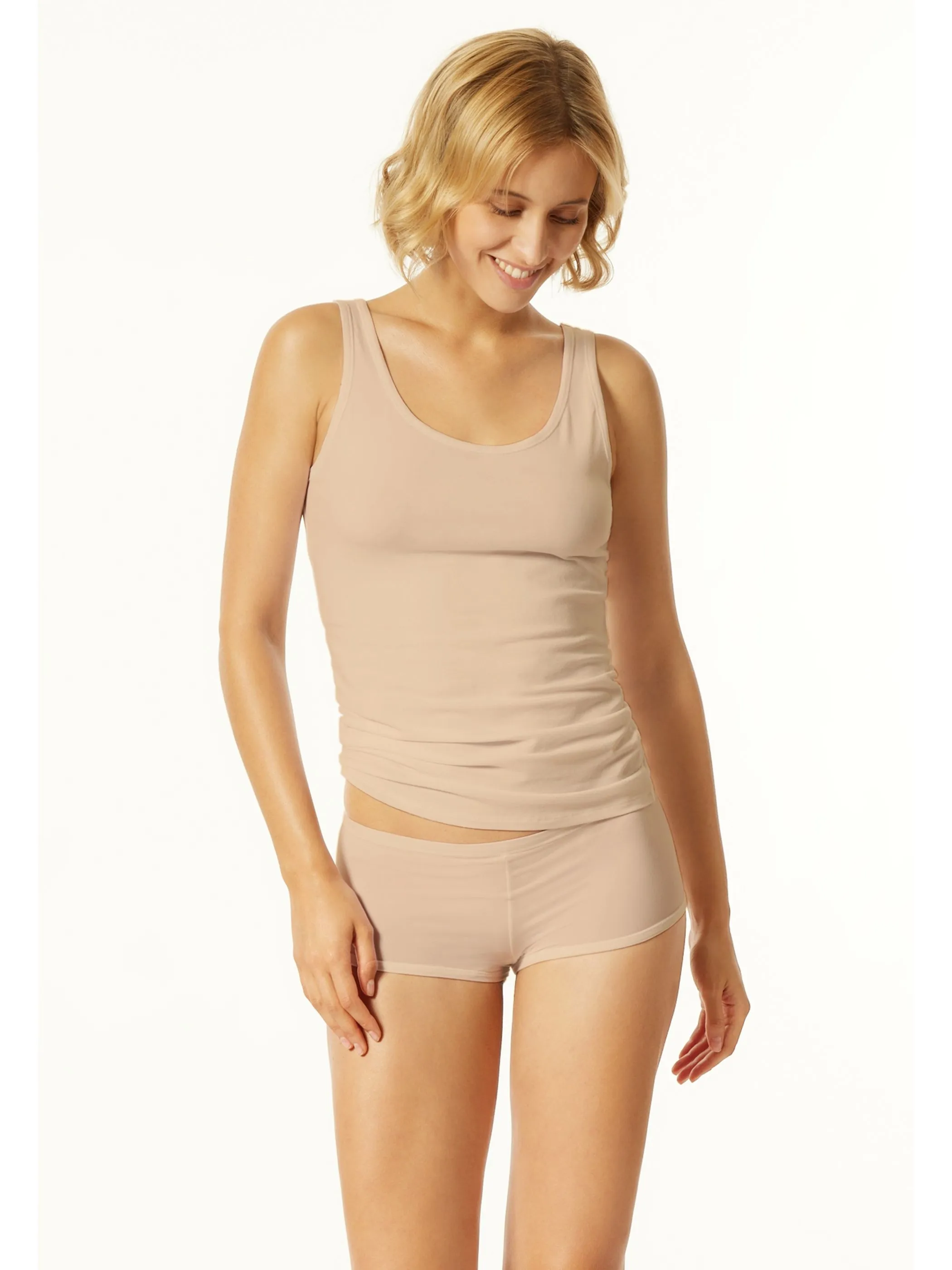 UNCOVER by Schiesser 173955  2PACK Trägertop Weiß 913980 901 4