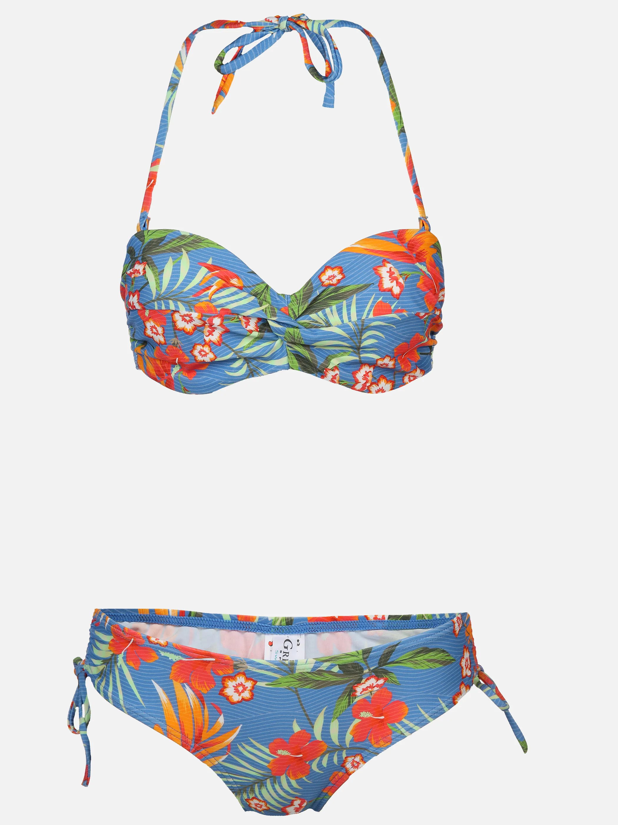 Grinario Sports Da- Bikiniset flowers Blau 891356 AOP FL. 1 Grinario Sports Da- Bikiniset flowers Blau 891356 AOP FL. 1