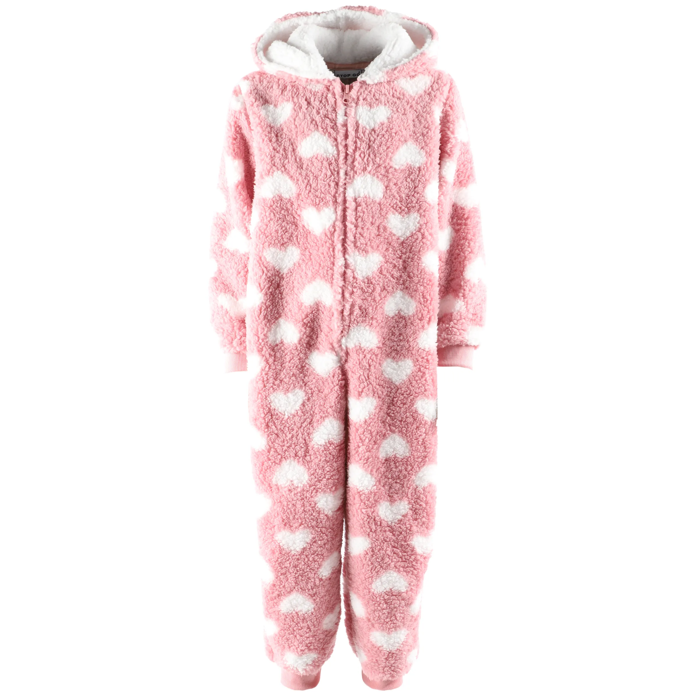 Stop + Go Kinder Kuschelfleece Jumpsuits Rosa 796404 RA/CR 1 Stop + Go Kinder Kuschelfleece Jumpsuits Rosa 796404 RA/CR 1