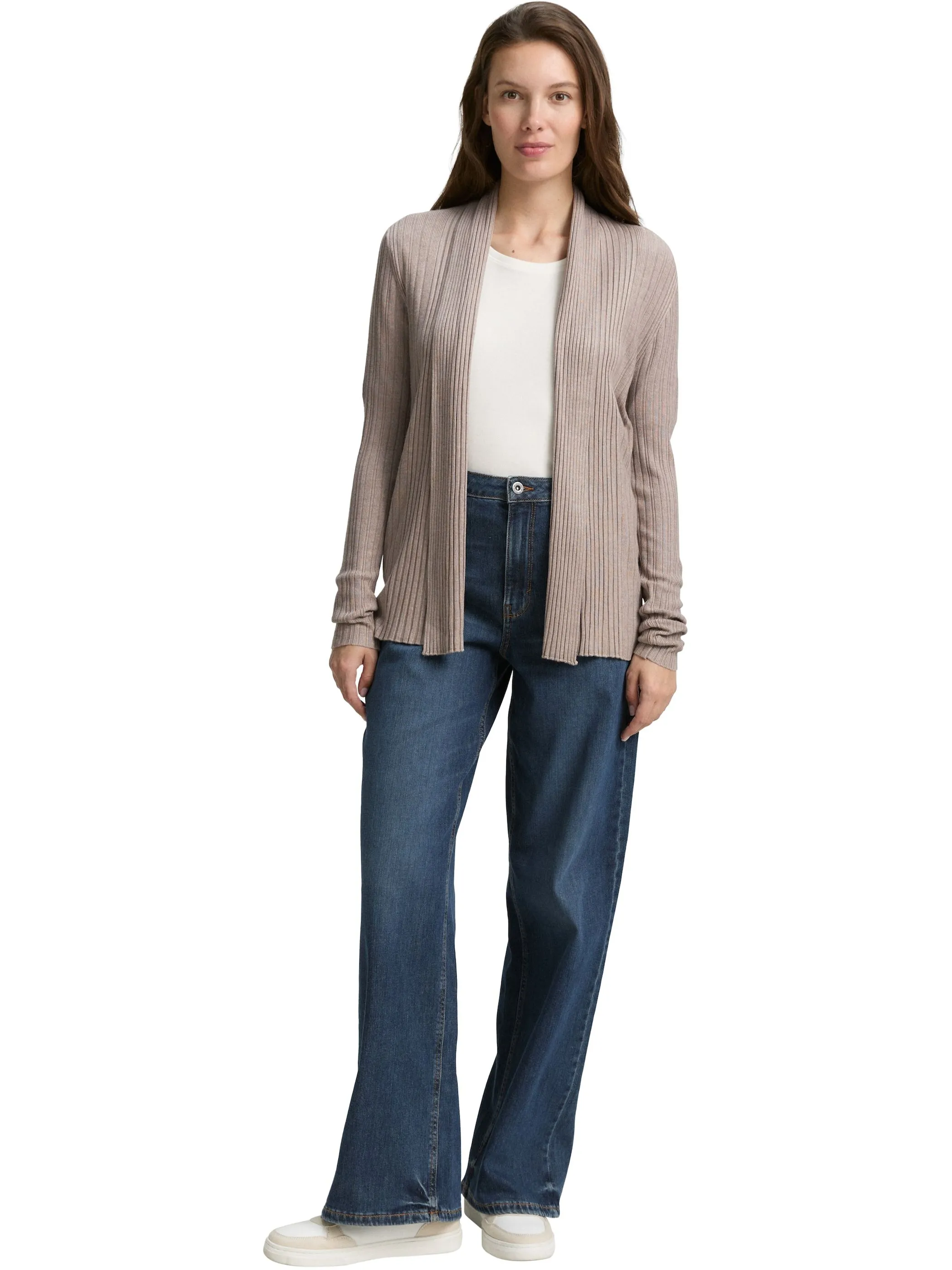 Tom Tailor 1047688 knit rib cardigan Beige 914564 38330 4