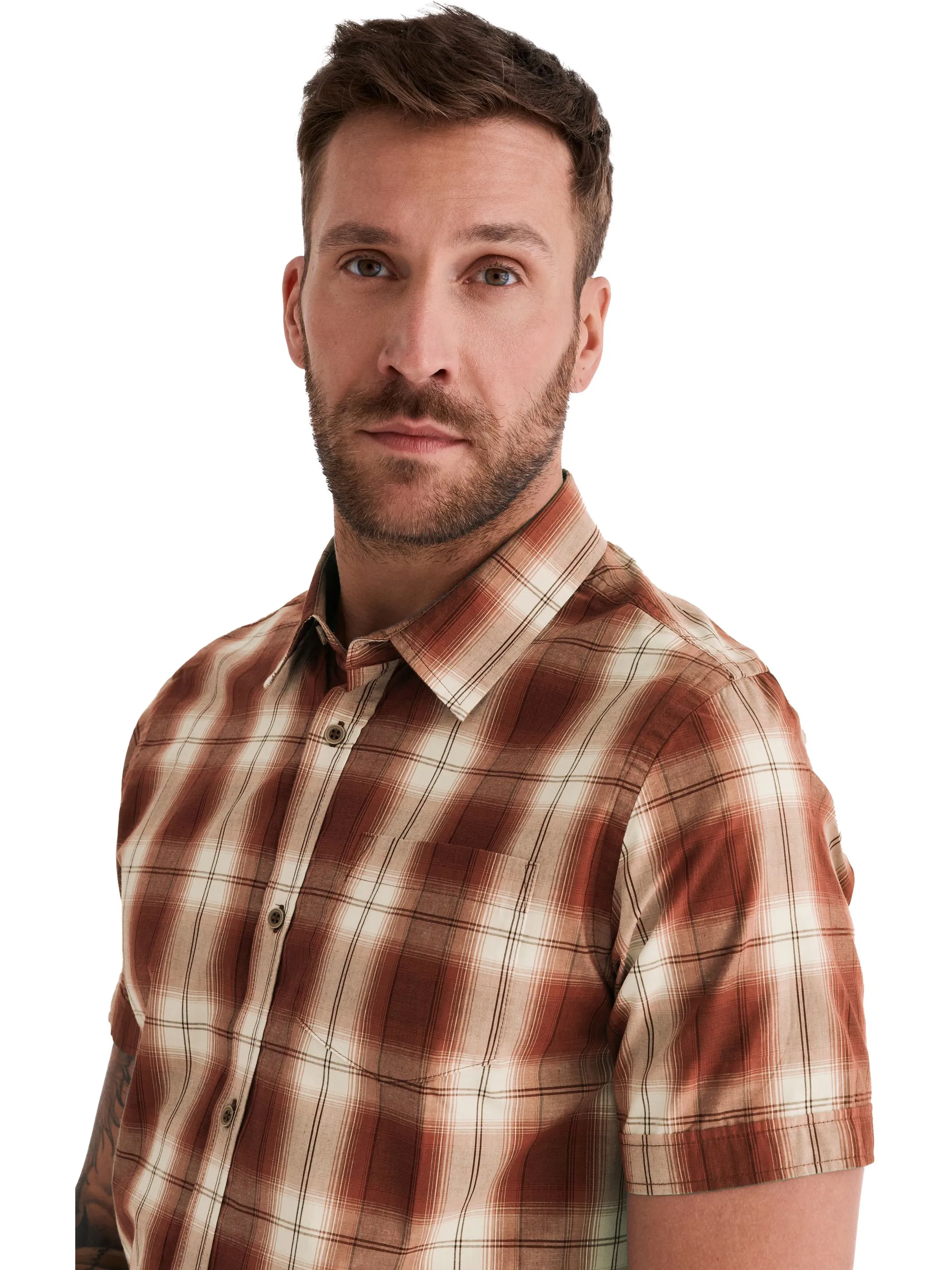 HERO by John Medoox 73110320009165 He. Bluse/Hemd, Orange 928373 9165 3