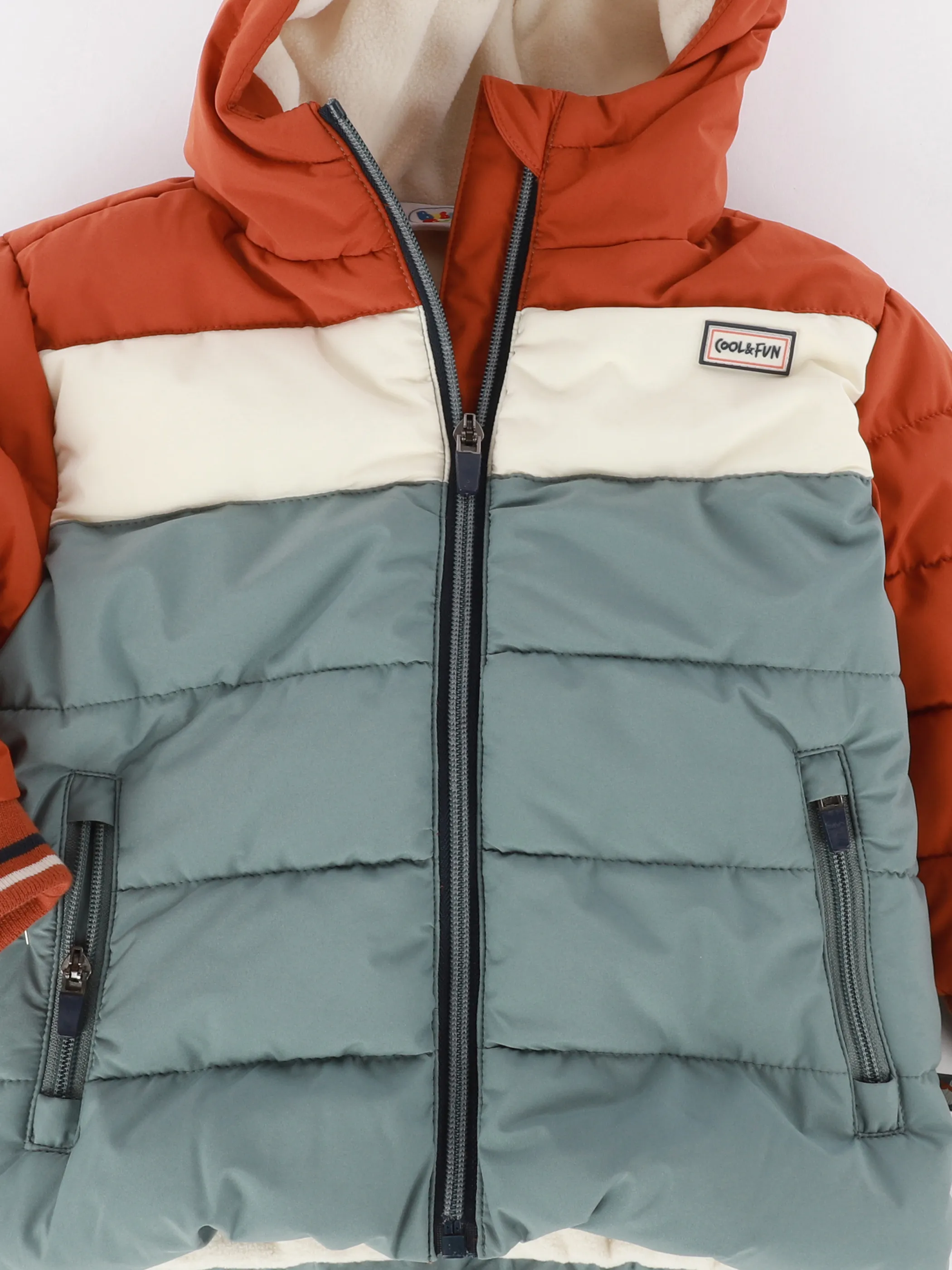 Bubble Gum BJ Winterjacke mit Kapuze in petrol + orange Orange 900804 ORANGE 3 Bubble Gum BJ Winterjacke mit Kapuze in petrol + orange Orange 900804 ORANGE 3