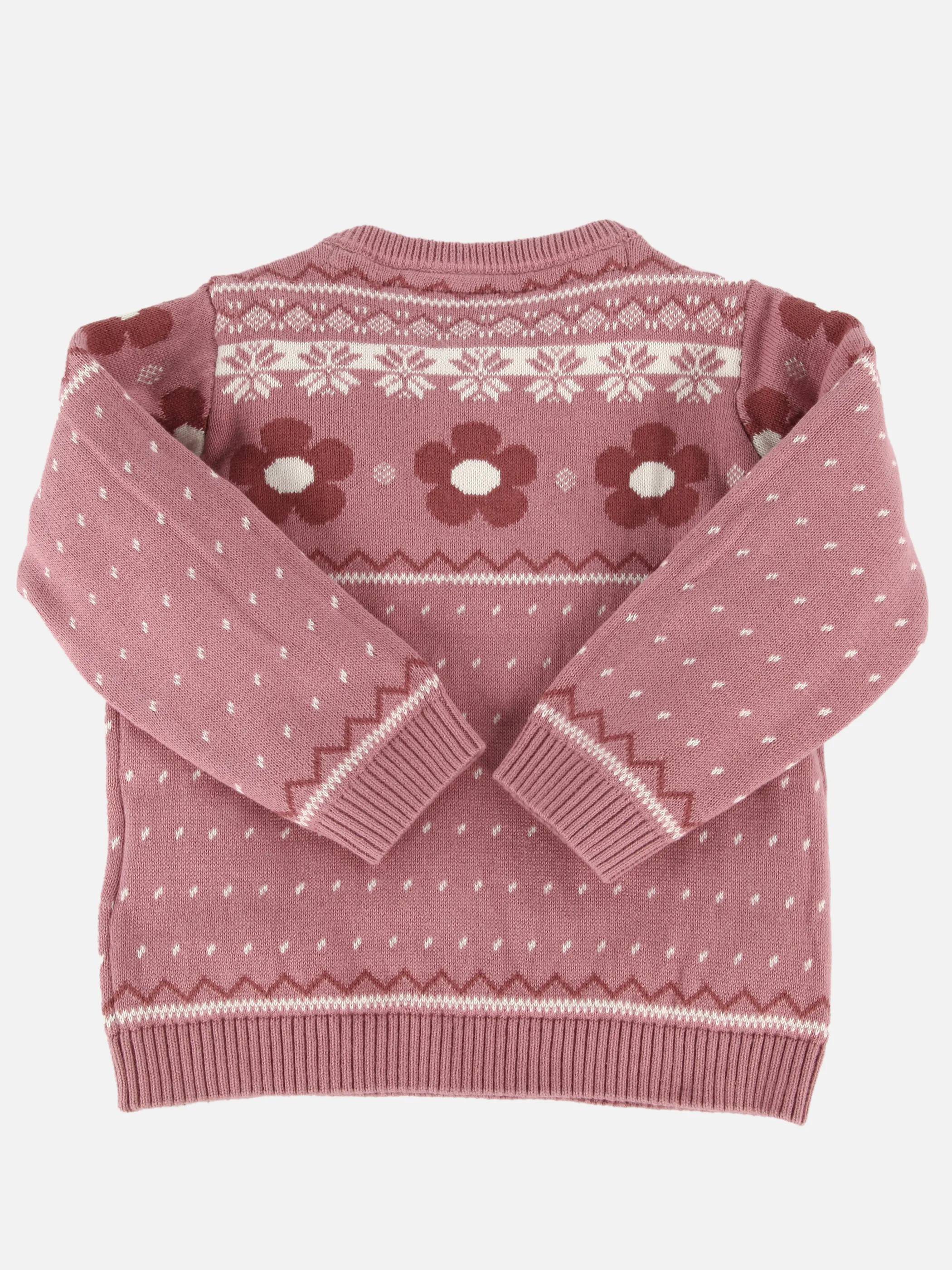 Bubble Gum BG Jaquard Pullover + Blumen Print in Rosa Rosa 916317 ROSA 2