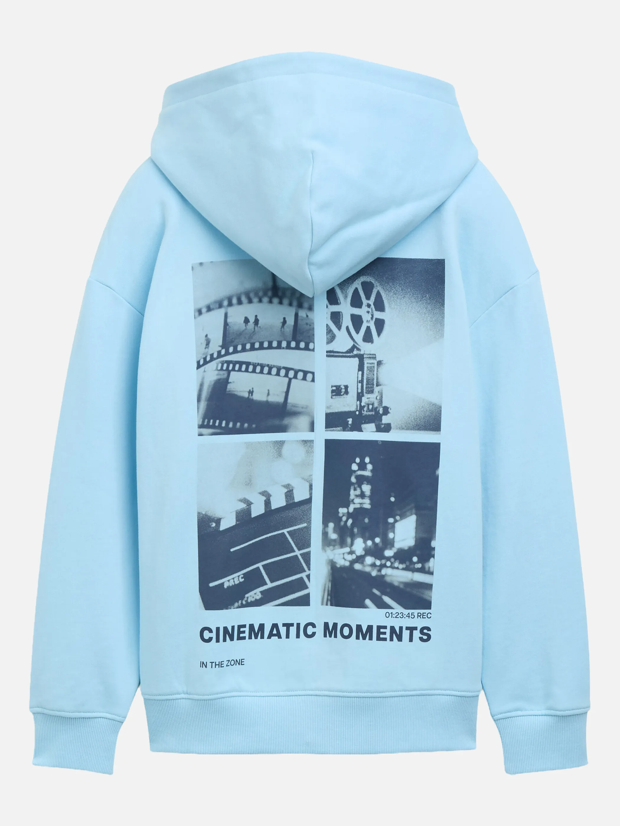 Tom Tailor 1052619 oversize printed hoody Blau 934473 33749 2