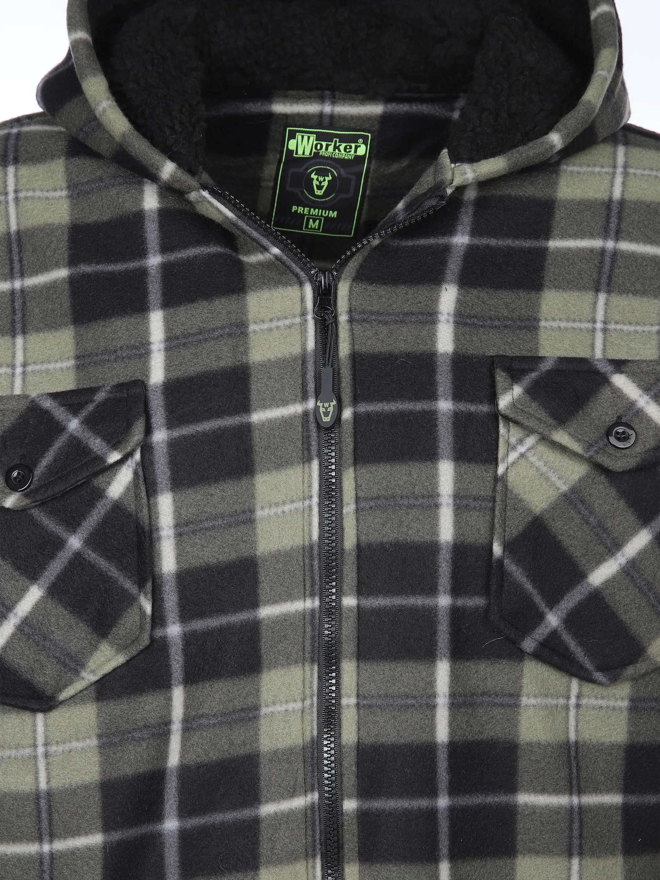 Worker He. Thermohemd m. Kapuze Oliv 899362 KHAKI 3