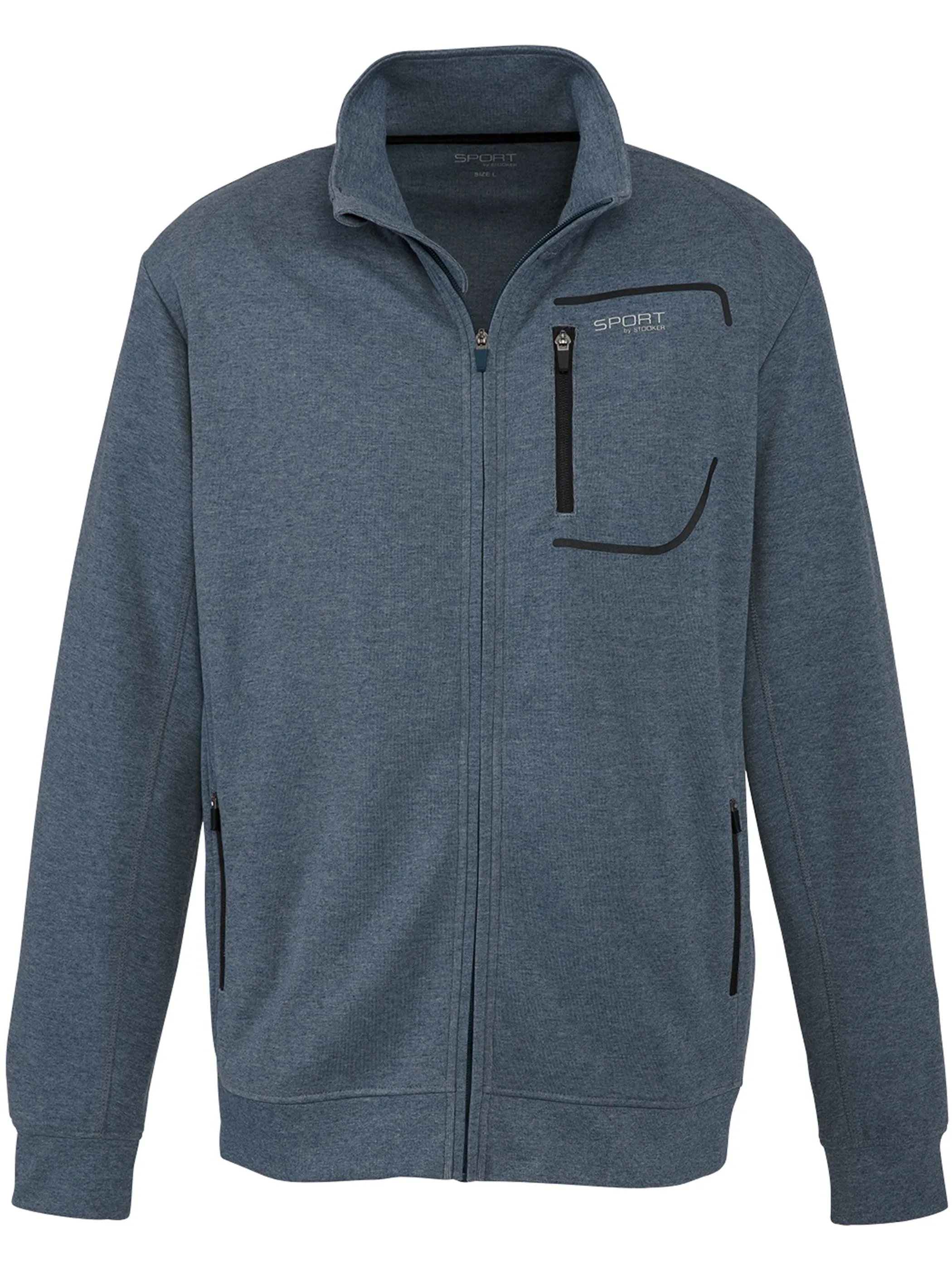 Stooker HAKA Sport 06910190004476 He-Sweatjacke "Sydney" Blau 913932 4476 4